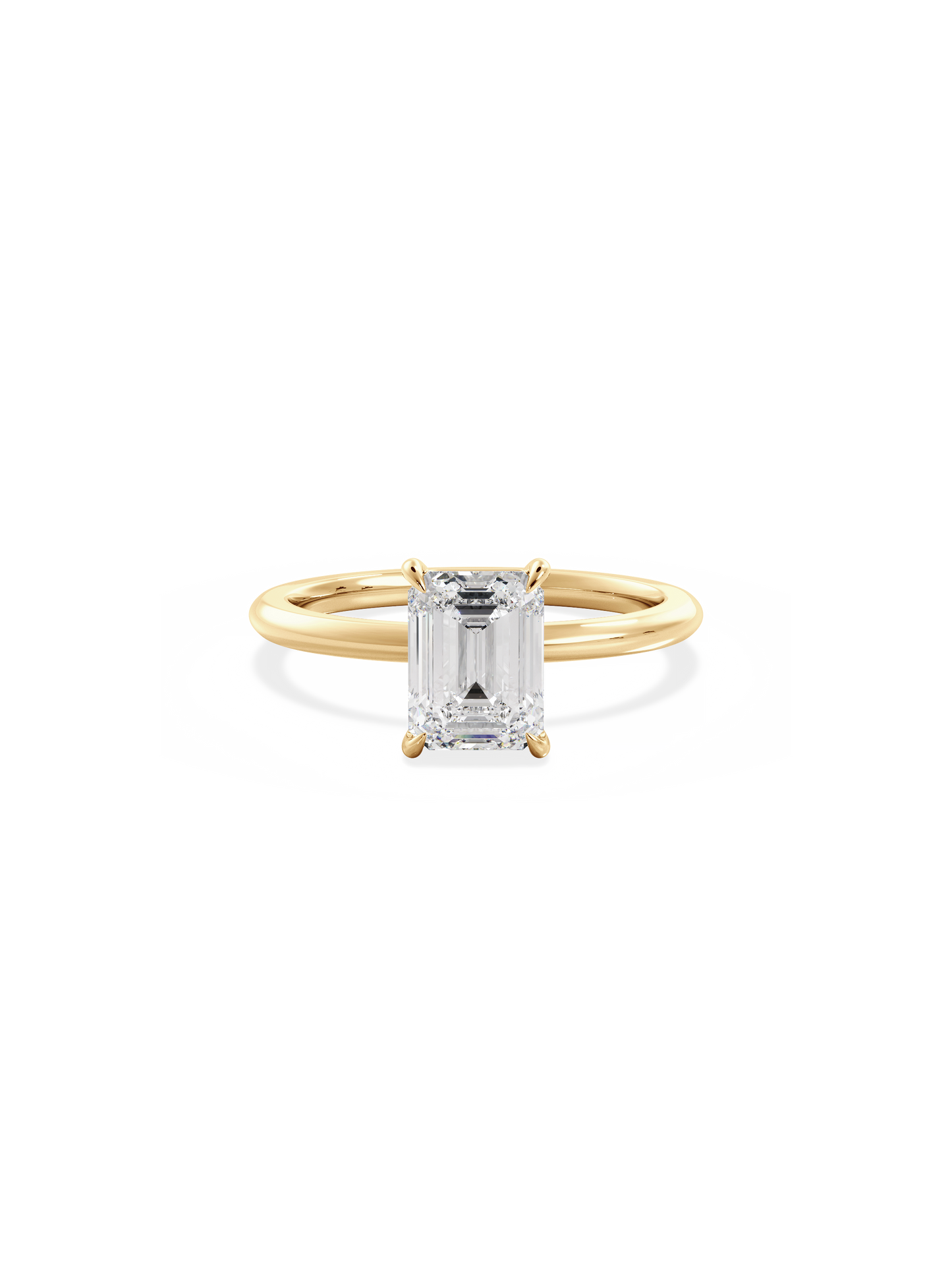 2 CT Round Three Stones Lab Grown Diamond Engagement Ring