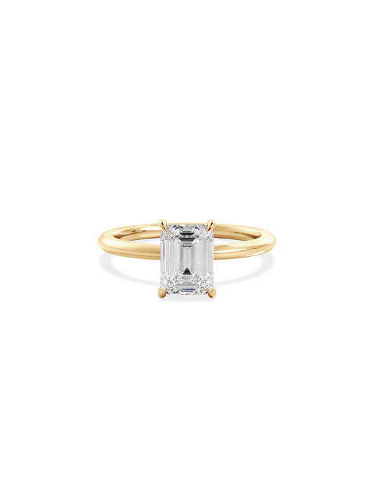 2 CT Round Three Stones Lab Grown Diamond Engagement Ring