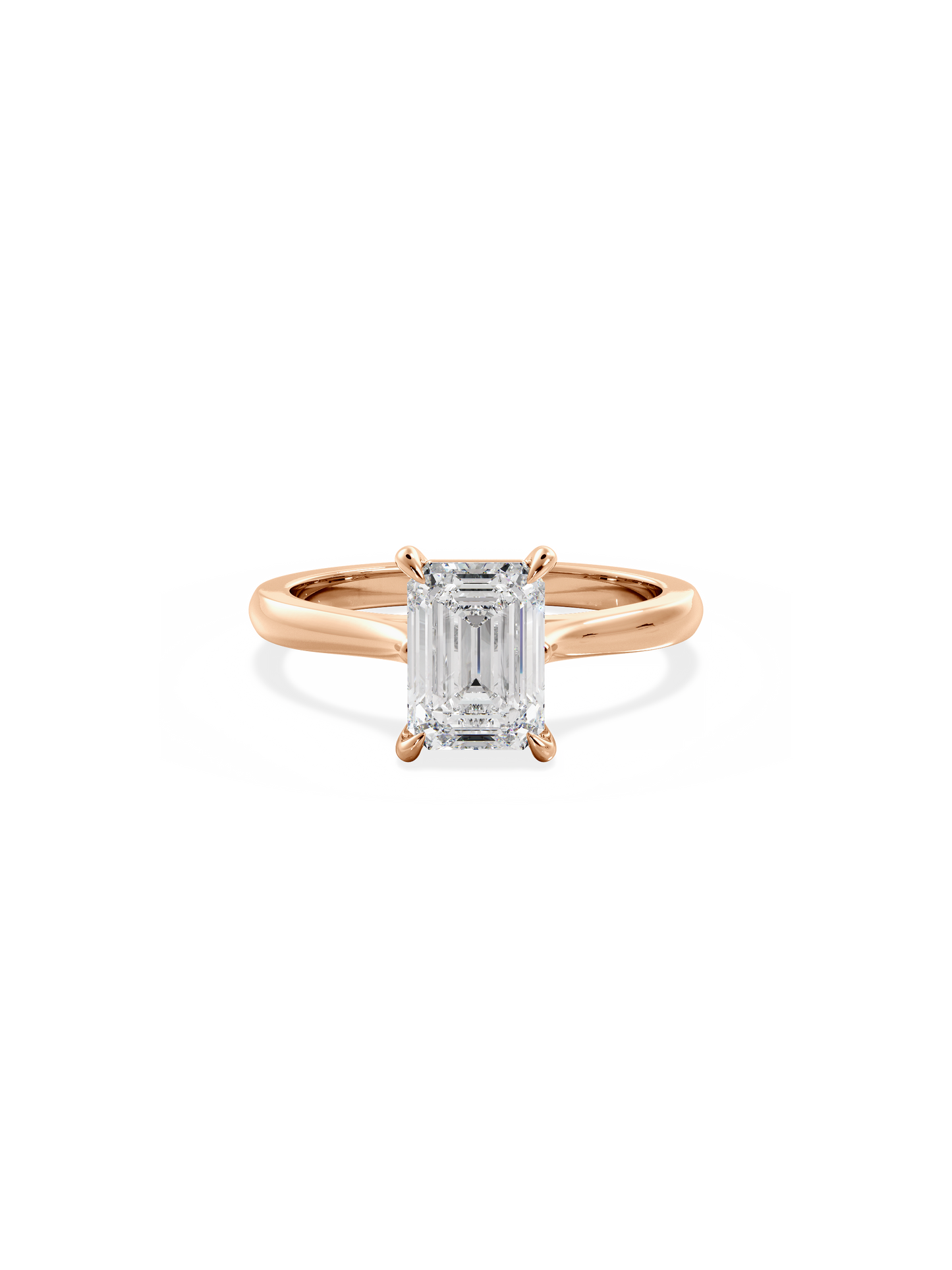 2 CT Round Three Stones Lab Grown Diamond Engagement Ring