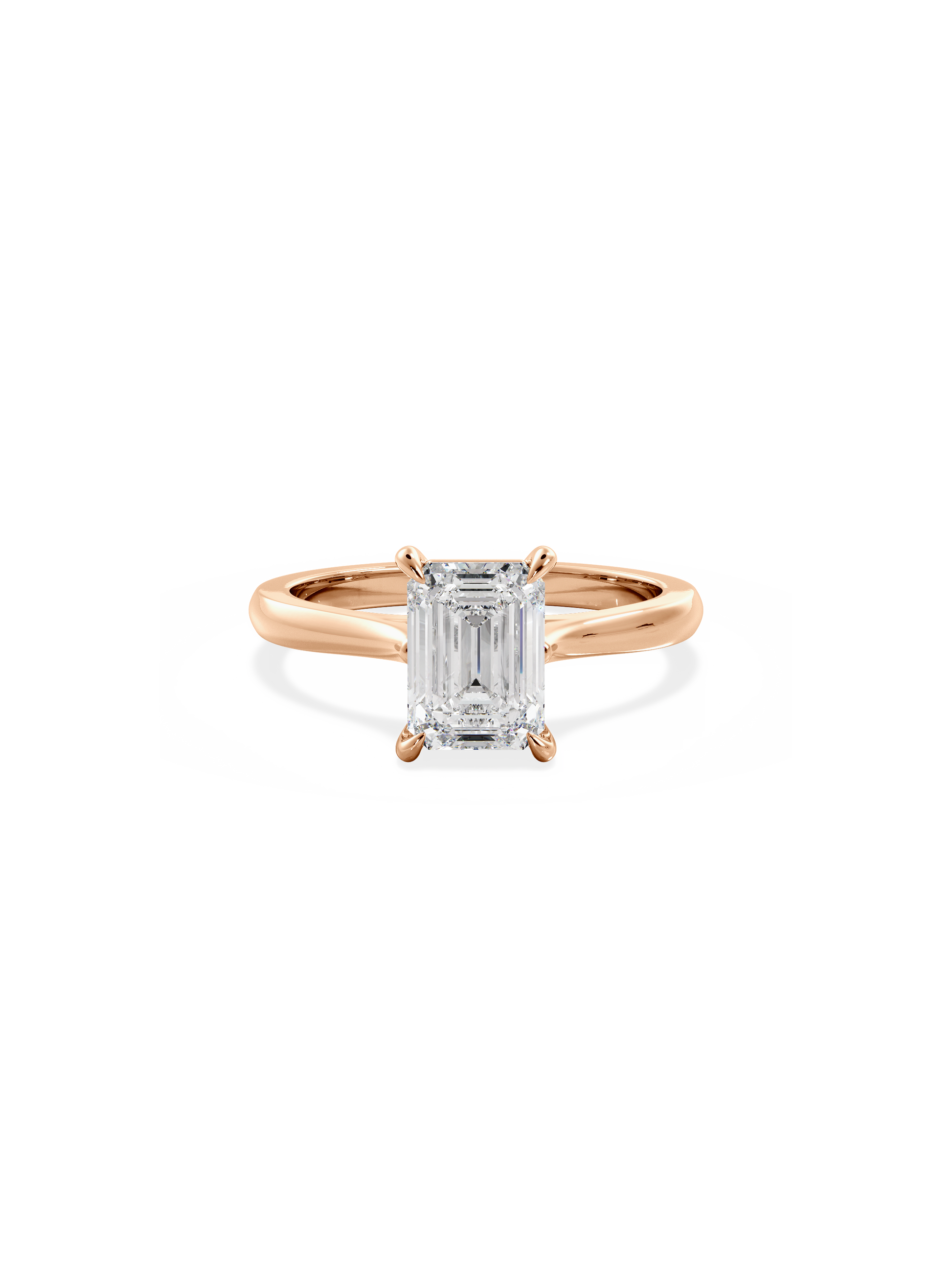 2 CT Round Three Stones Lab Grown Diamond Engagement Ring