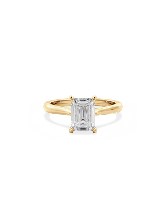 2 CT Round Three Stones Lab Grown Diamond Engagement Ring