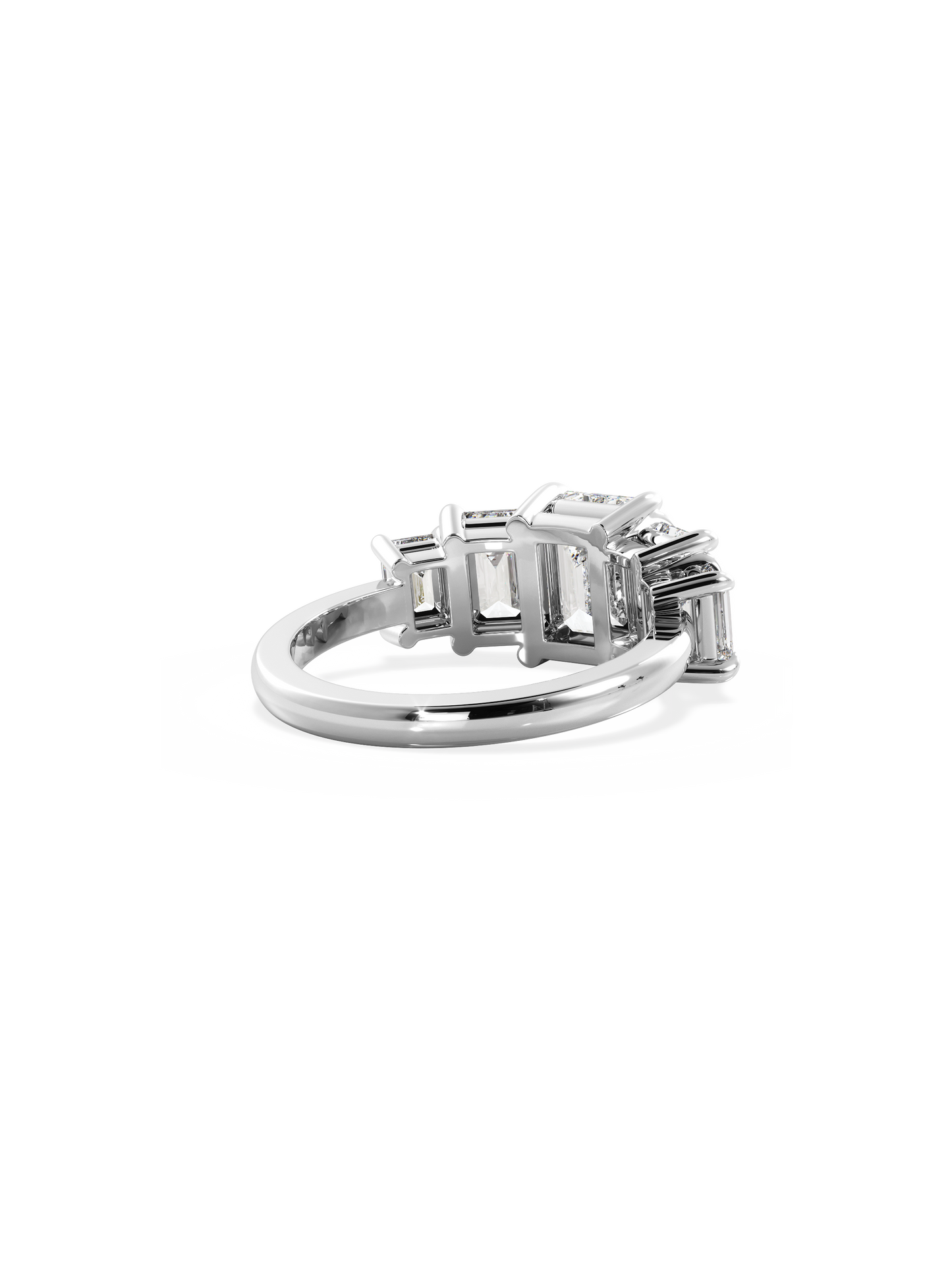 2 CT Round Three Stones Lab Grown Diamond Engagement Ring