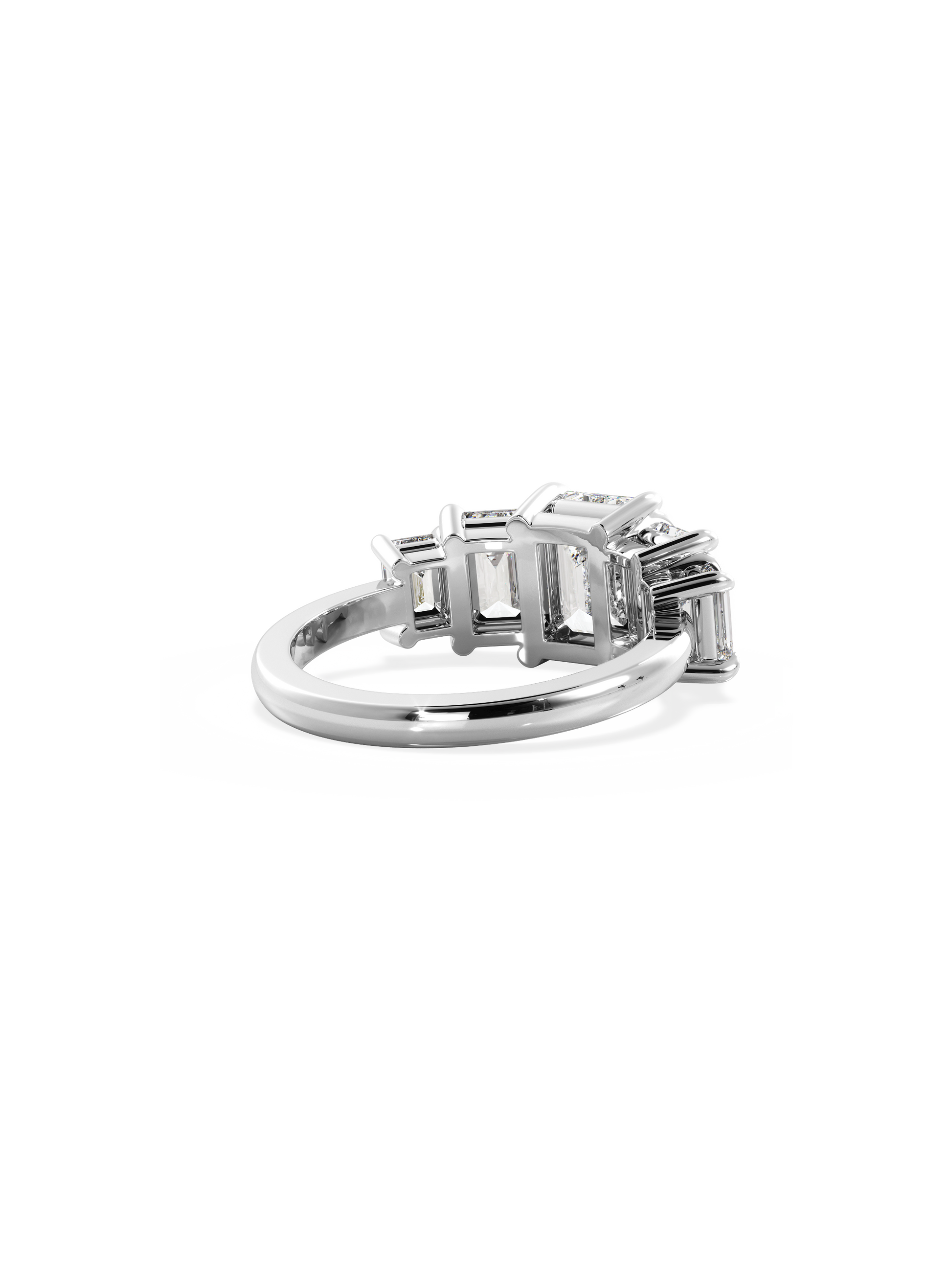 2 CT Round Three Stones Lab Grown Diamond Engagement Ring
