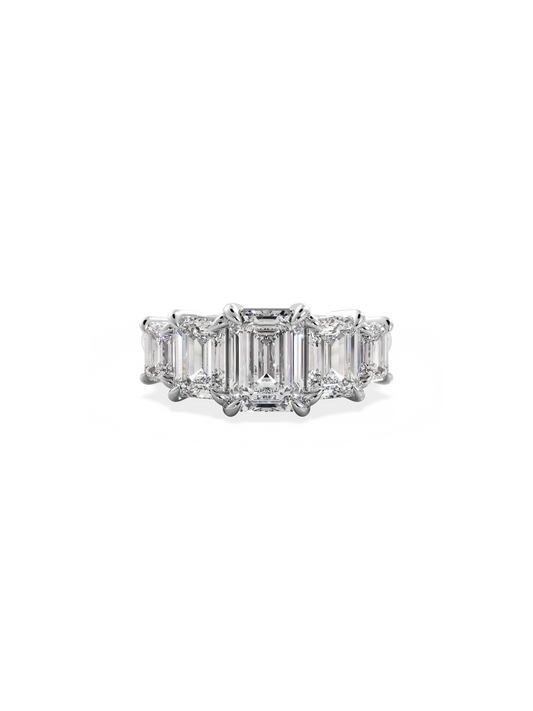 2 CT Round Three Stones Lab Grown Diamond Engagement Ring