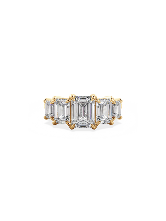 2 CT Round Three Stones Lab Grown Diamond Engagement Ring