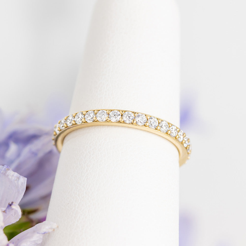0.37 CT Round Full Eternity Lab Grown Diamond Wedding Band