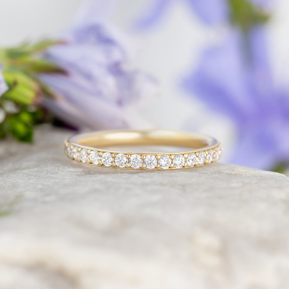 0.37 CT Round Full Eternity Lab Grown Diamond Wedding Band