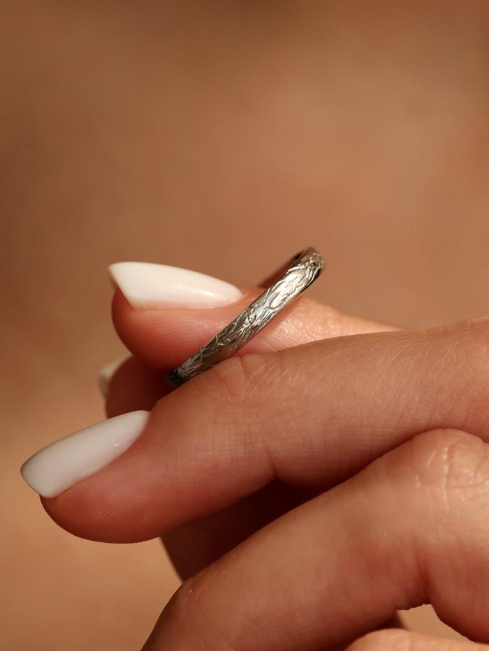 Marquise Cut Cluster Styled Lab Grown Wedding Band