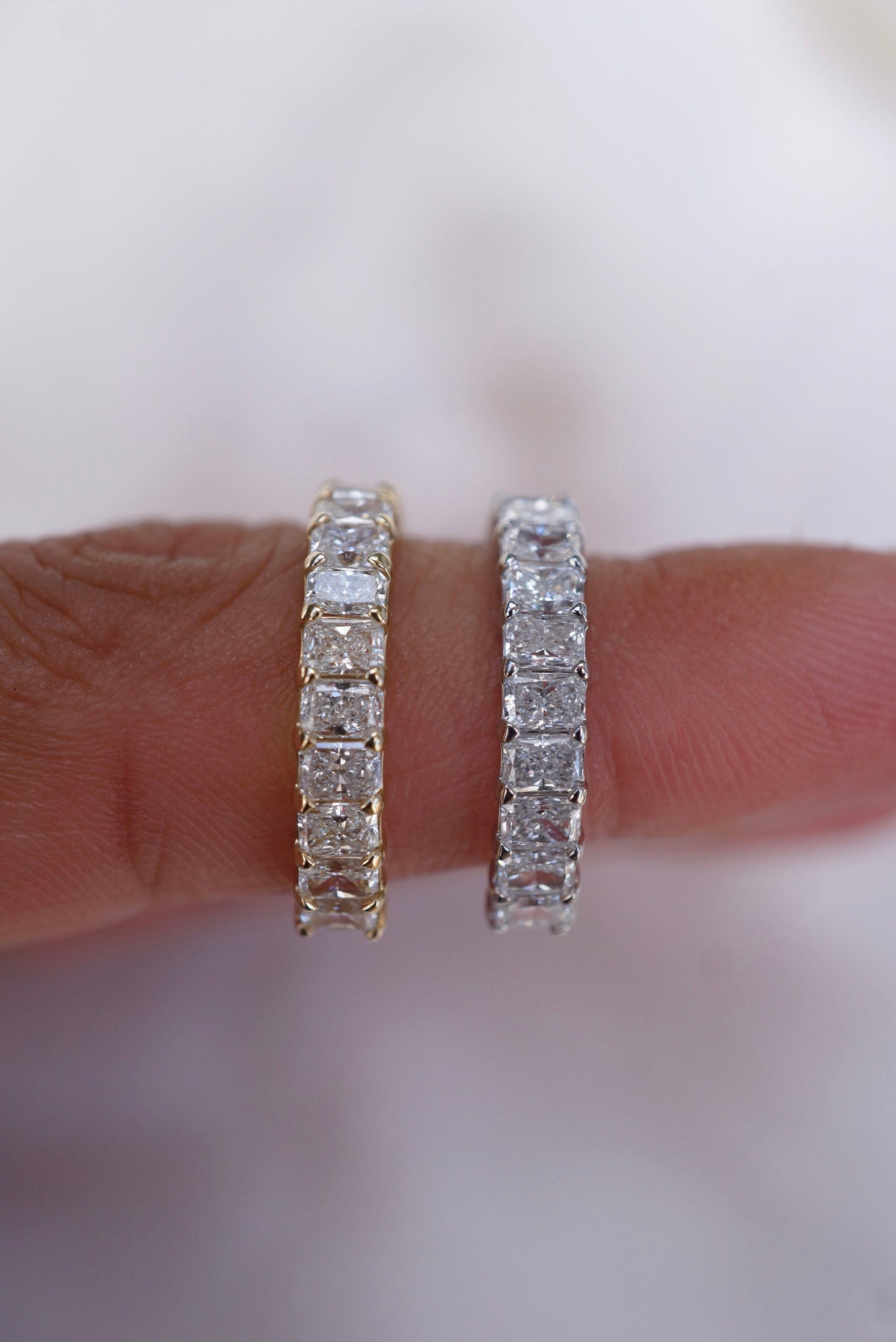 0.37 CT Round Full Eternity Lab Grown Diamond Wedding Band