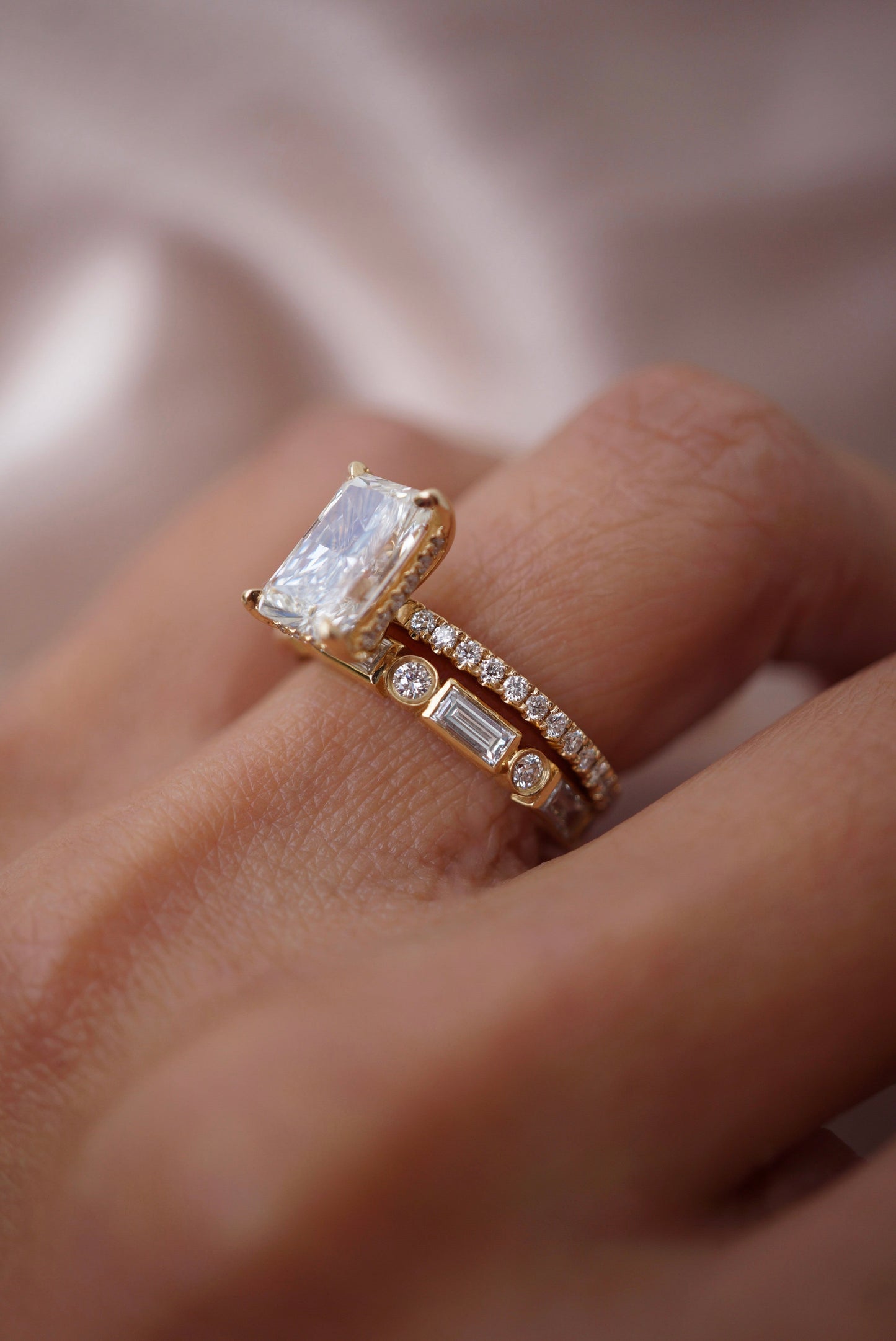 0.37 CT Round Full Eternity Lab Grown Diamond Wedding Band