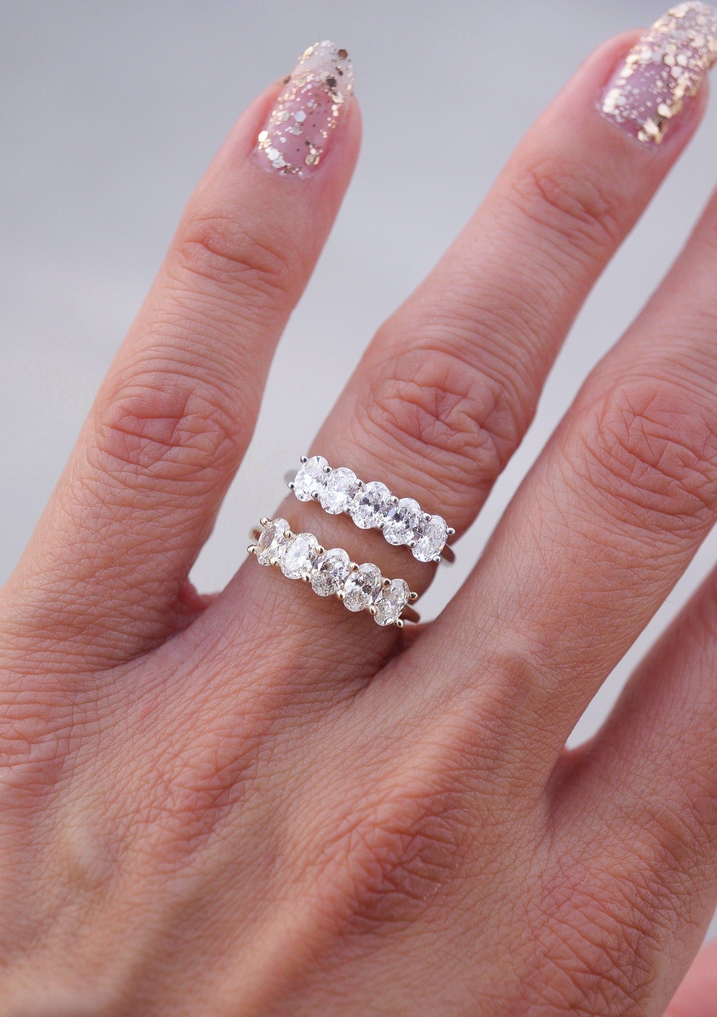 0.37 CT Round Full Eternity Lab Grown Diamond Wedding Band