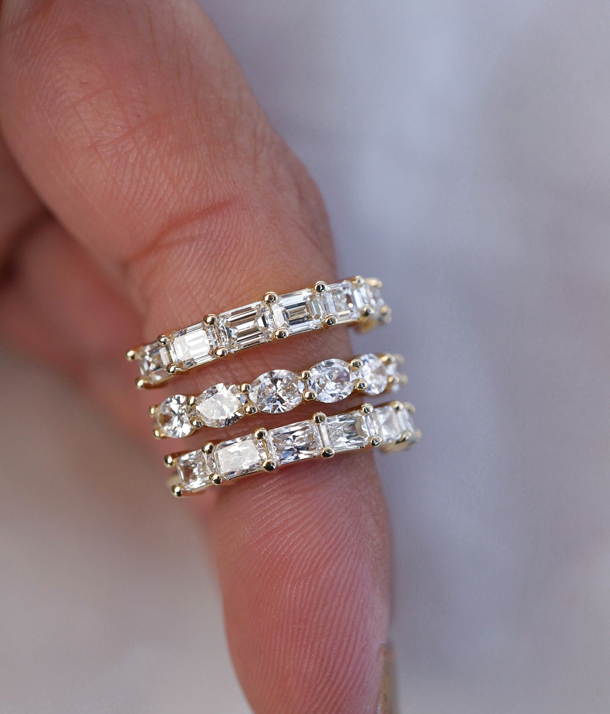 0.37 CT Round Full Eternity Lab Grown Diamond Wedding Band