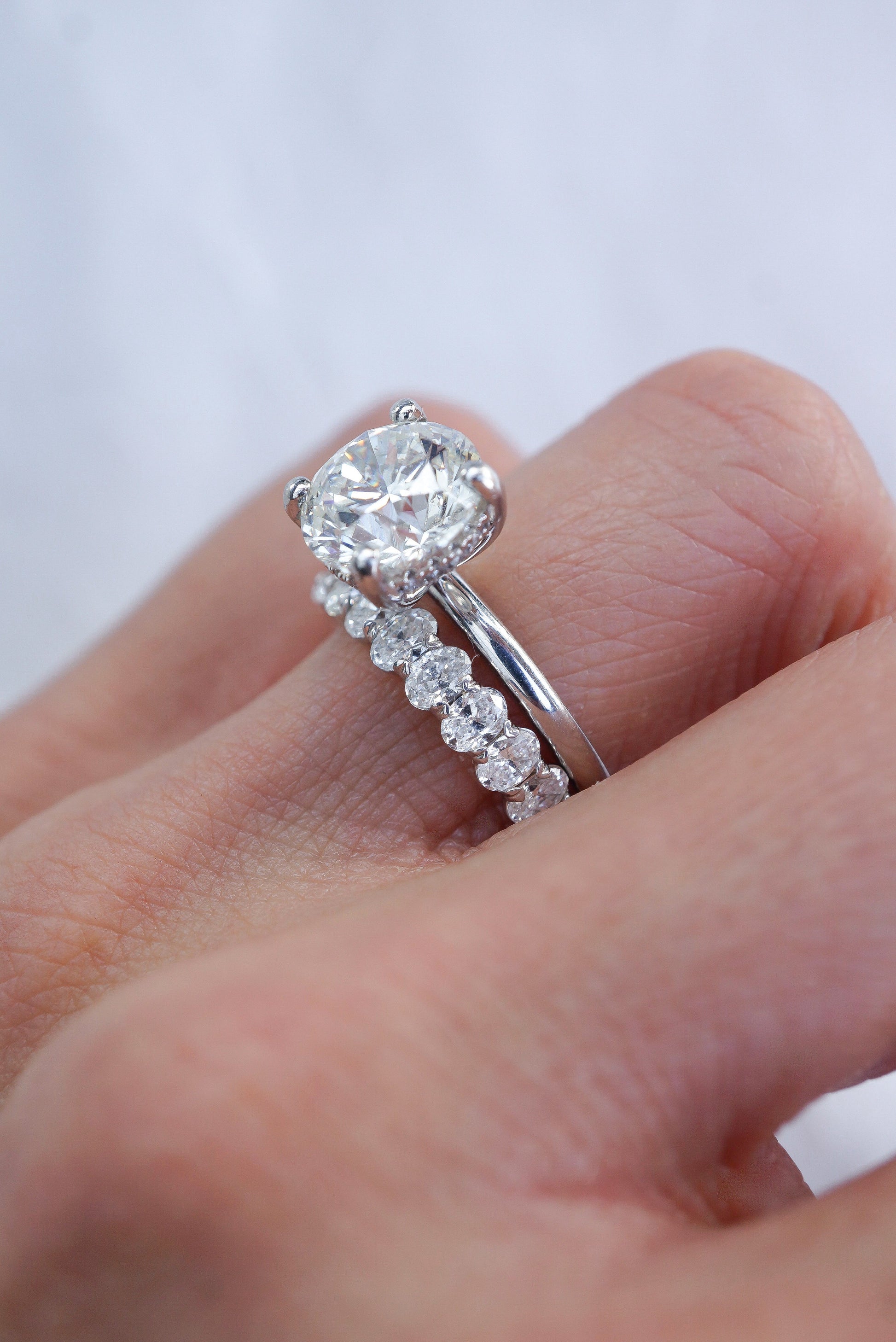 0.37 CT Round Full Eternity Lab Grown Diamond Wedding Band