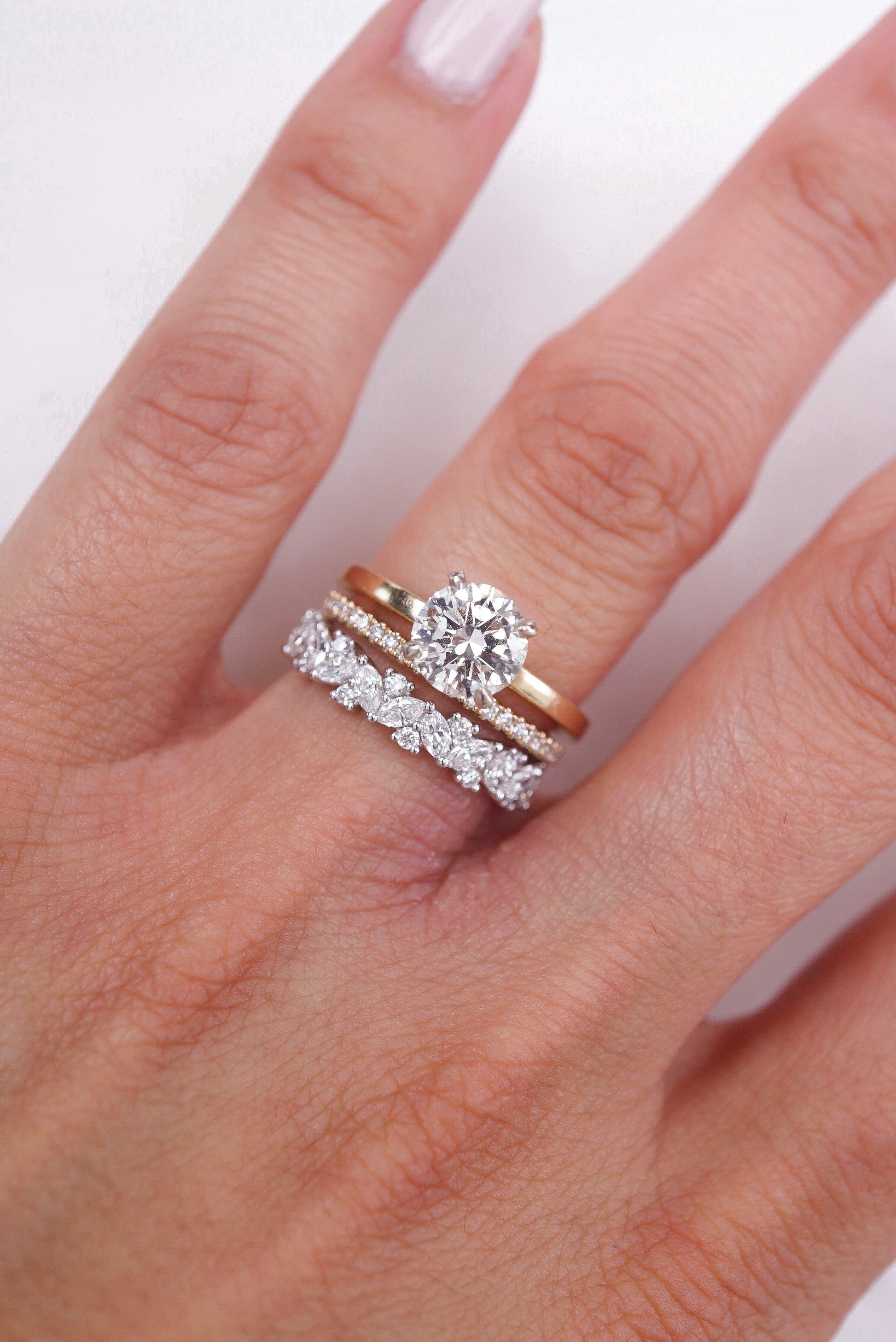 0.37 CT Round Full Eternity Lab Grown Diamond Wedding Band