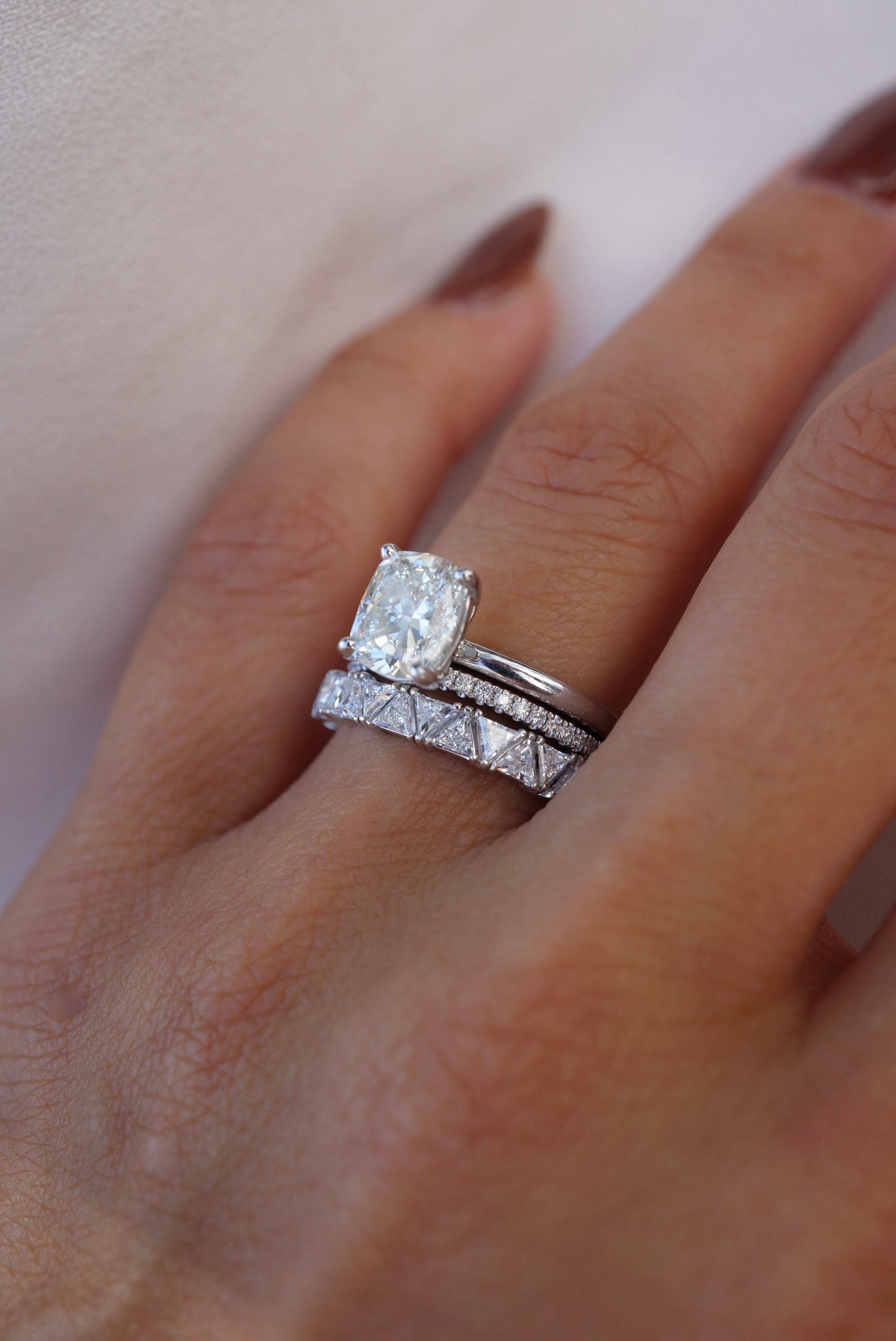 0.37 CT Round Full Eternity Lab Grown Diamond Wedding Band