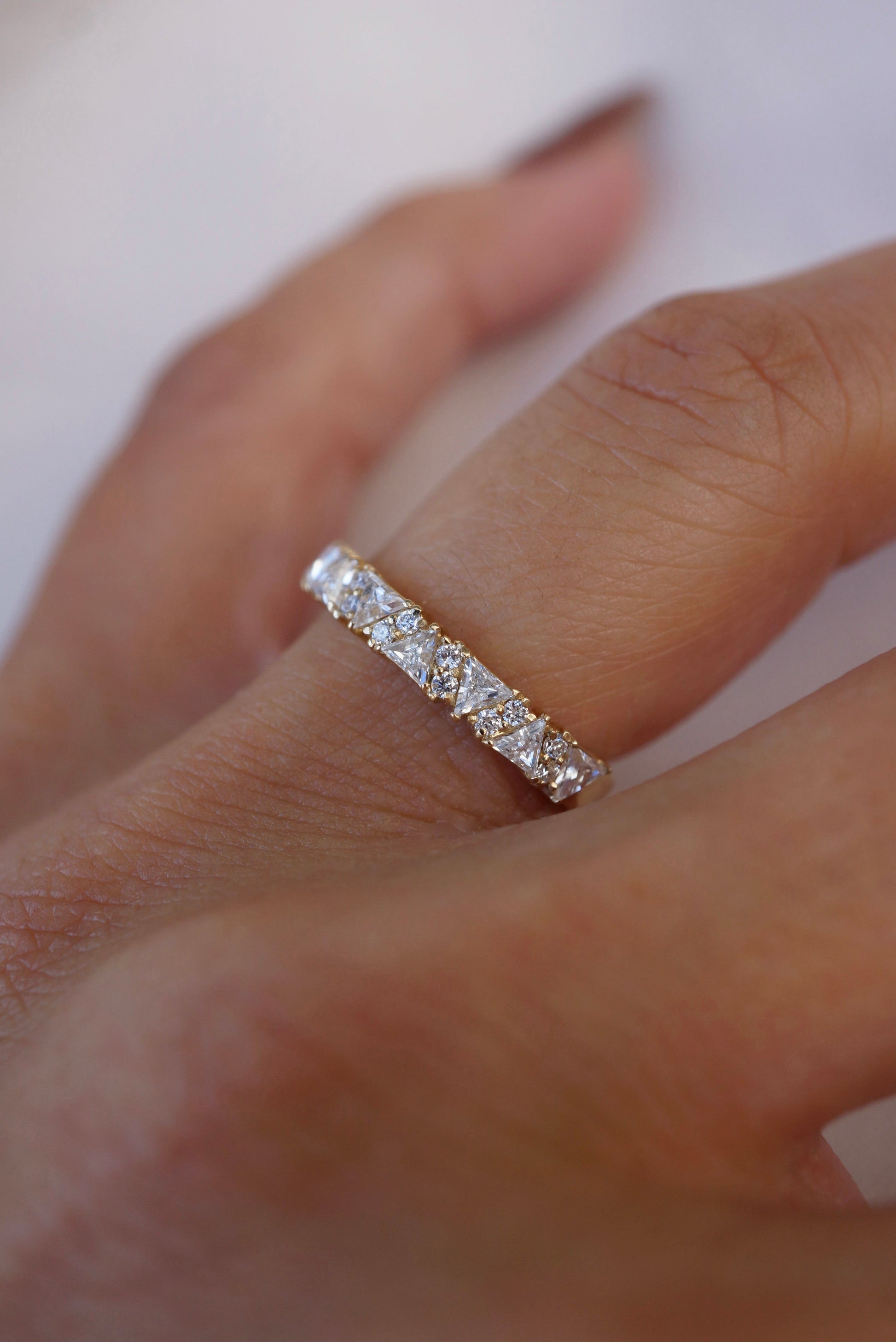 0.37 CT Round Full Eternity Lab Grown Diamond Wedding Band