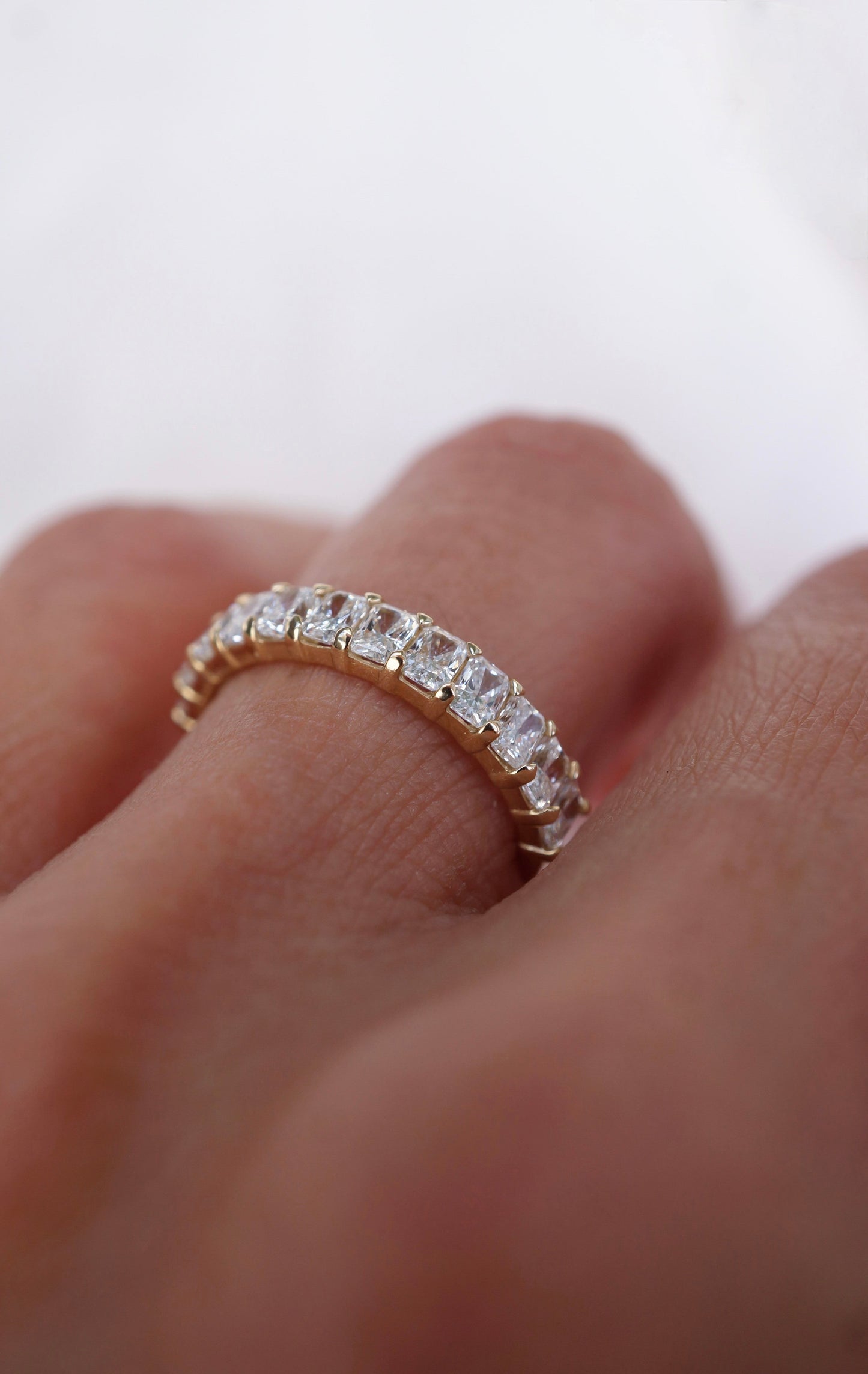 0.37 CT Round Full Eternity Lab Grown Diamond Wedding Band
