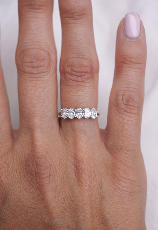0.37 CT Round Full Eternity Lab Grown Diamond Wedding Band