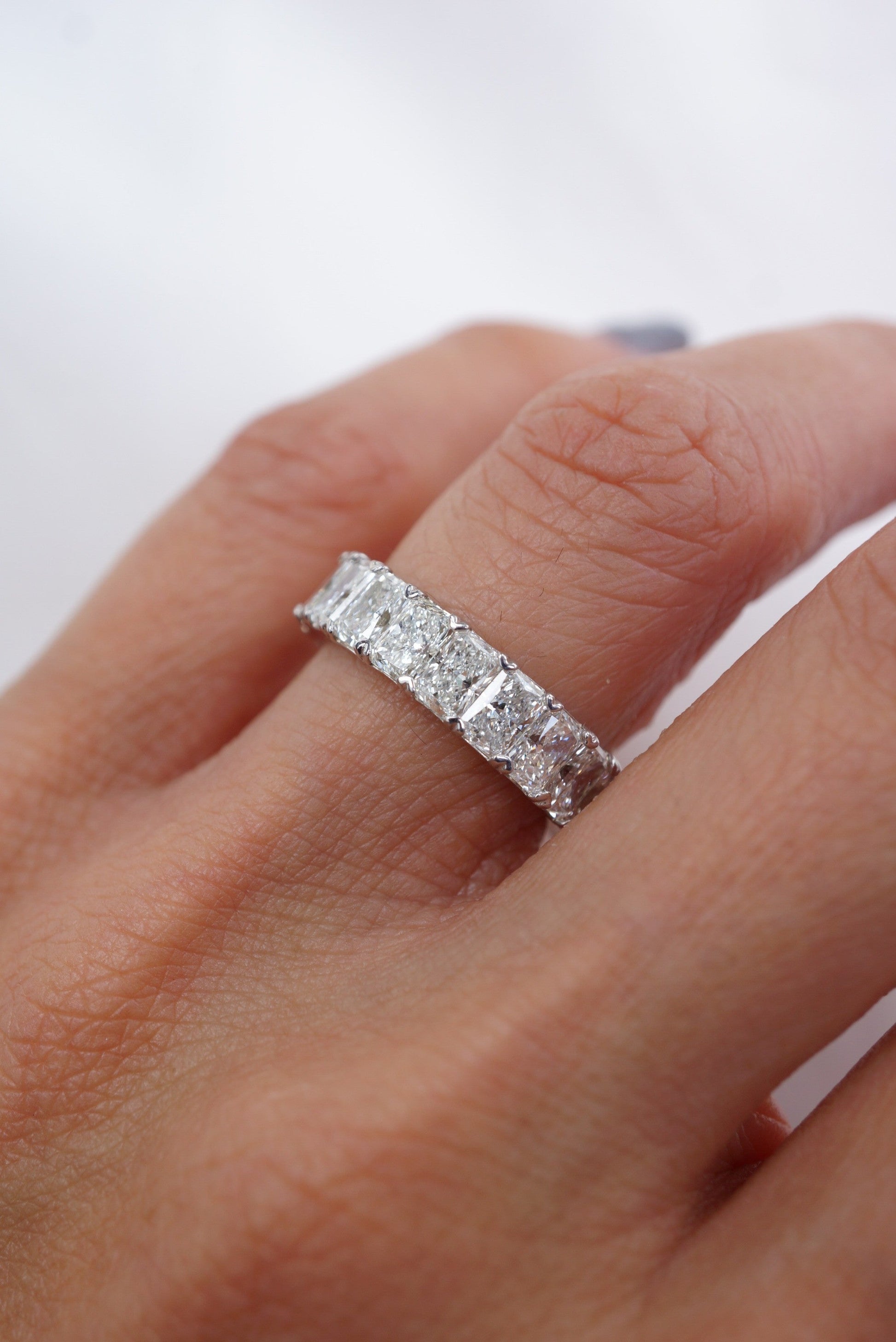 0.37 CT Round Full Eternity Lab Grown Diamond Wedding Band