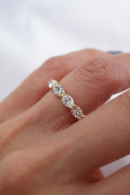 0.37 CT Round Full Eternity Lab Grown Diamond Wedding Band