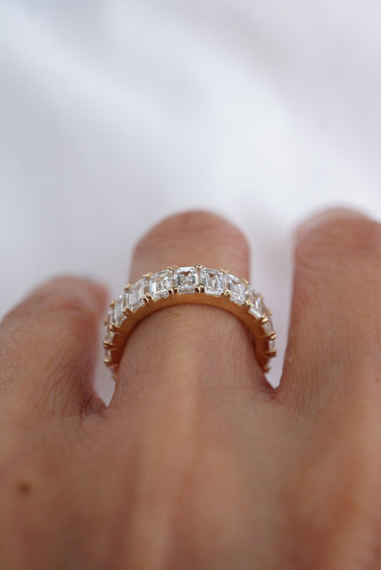 0.37 CT Round Full Eternity Lab Grown Diamond Wedding Band