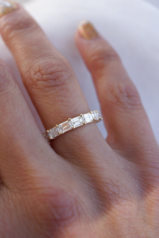 0.37 CT Round Full Eternity Lab Grown Diamond Wedding Band
