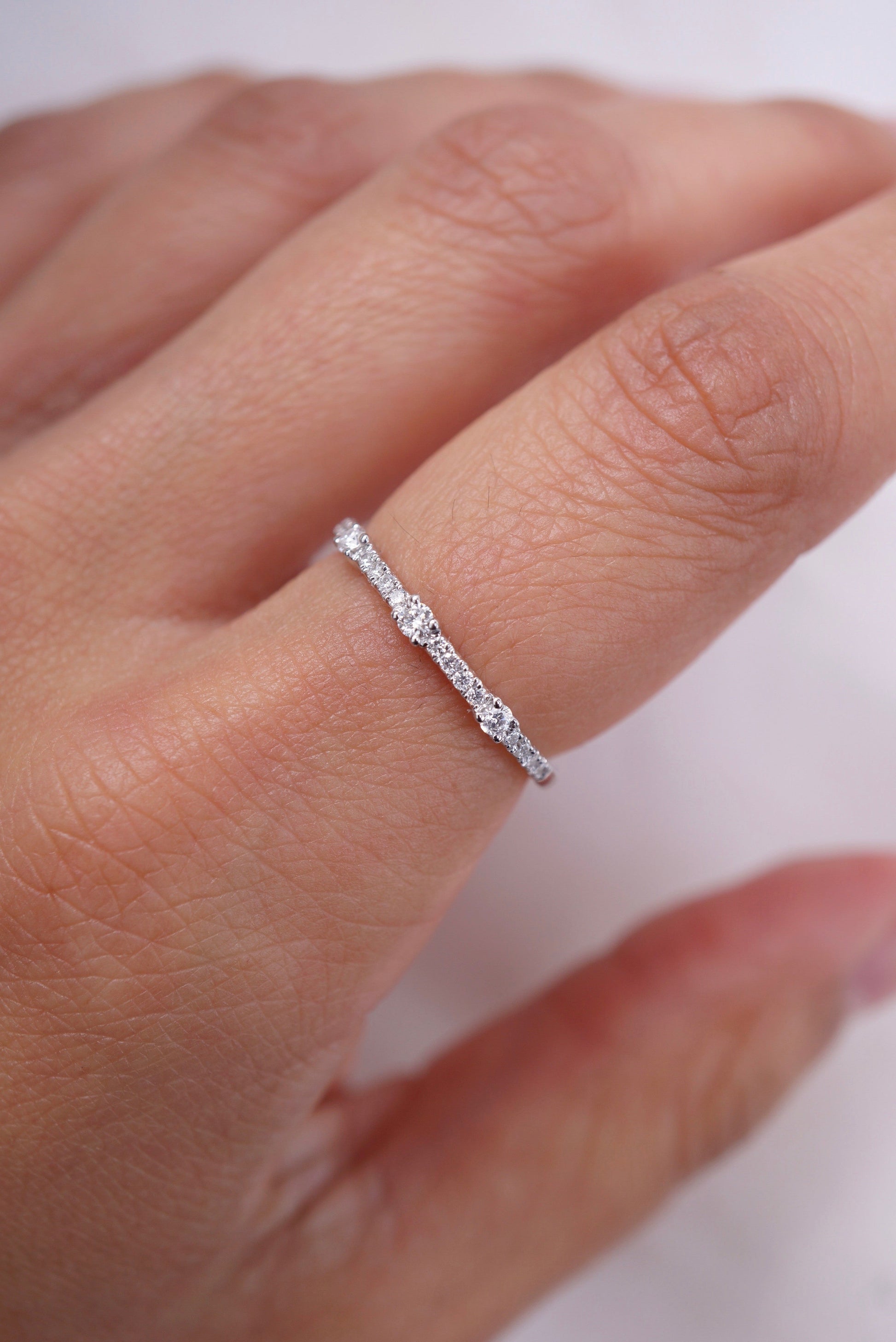 0.37 CT Round Full Eternity Lab Grown Diamond Wedding Band