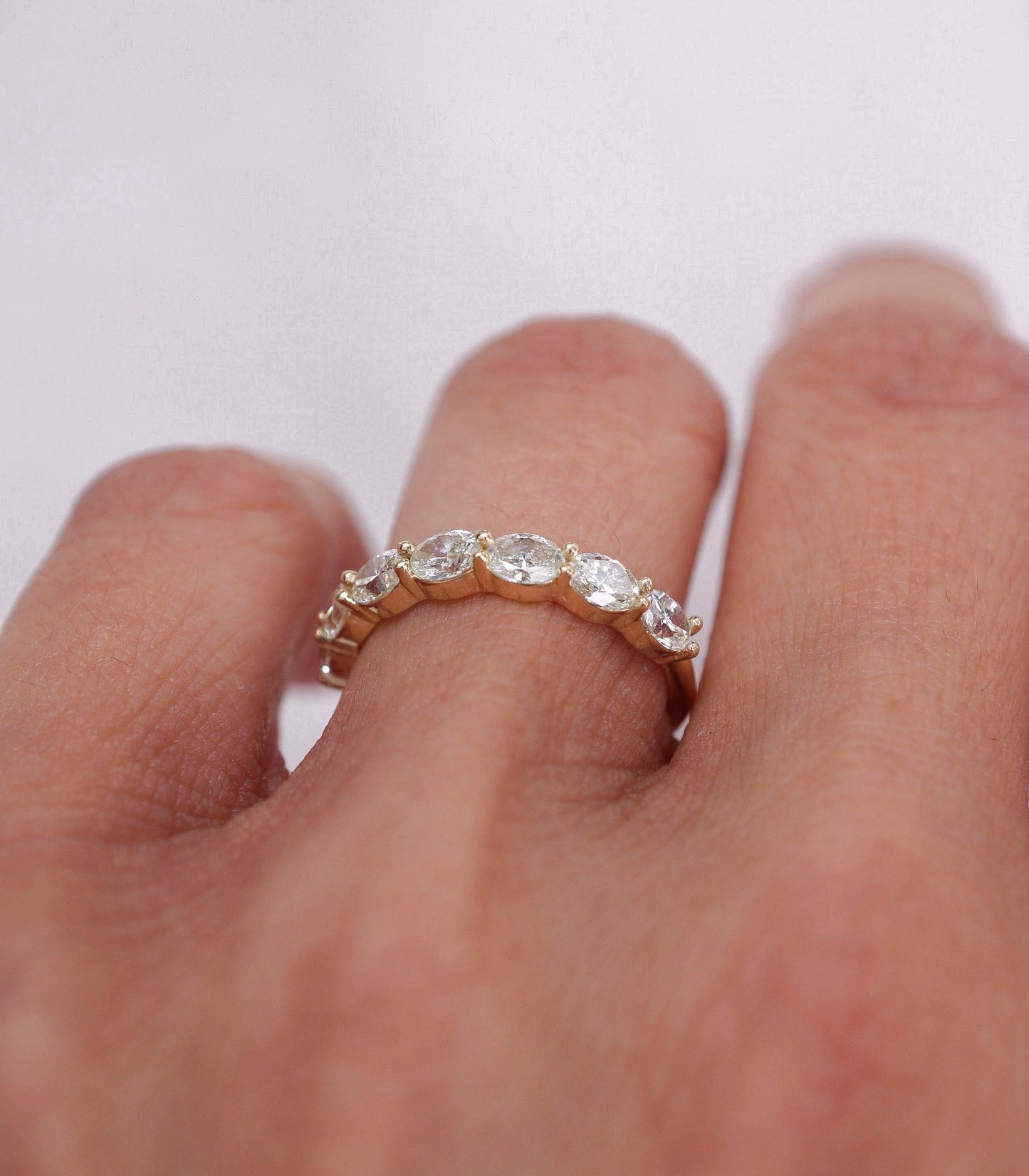 0.37 CT Round Full Eternity Lab Grown Diamond Wedding Band