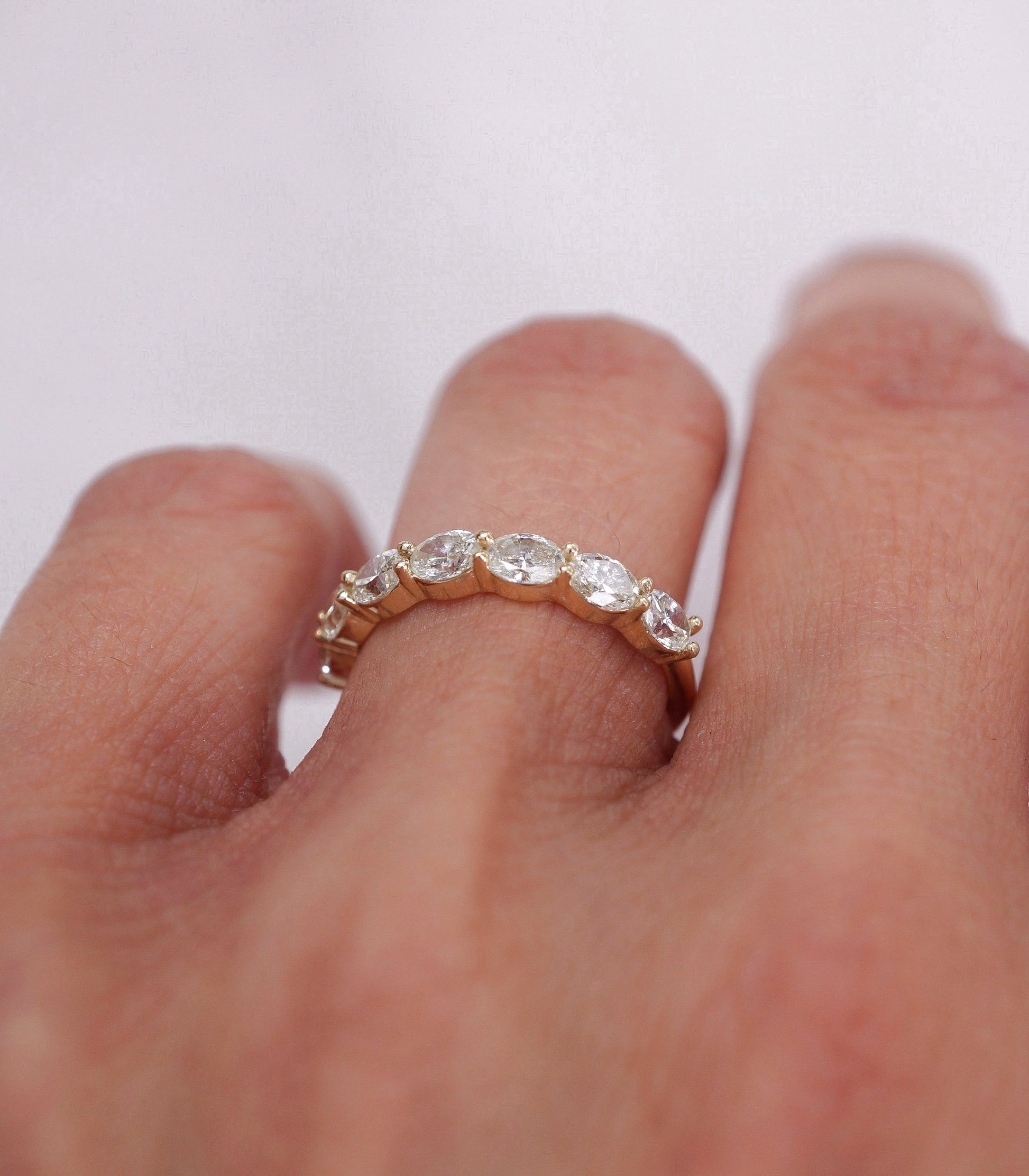0.37 CT Round Full Eternity Lab Grown Diamond Wedding Band