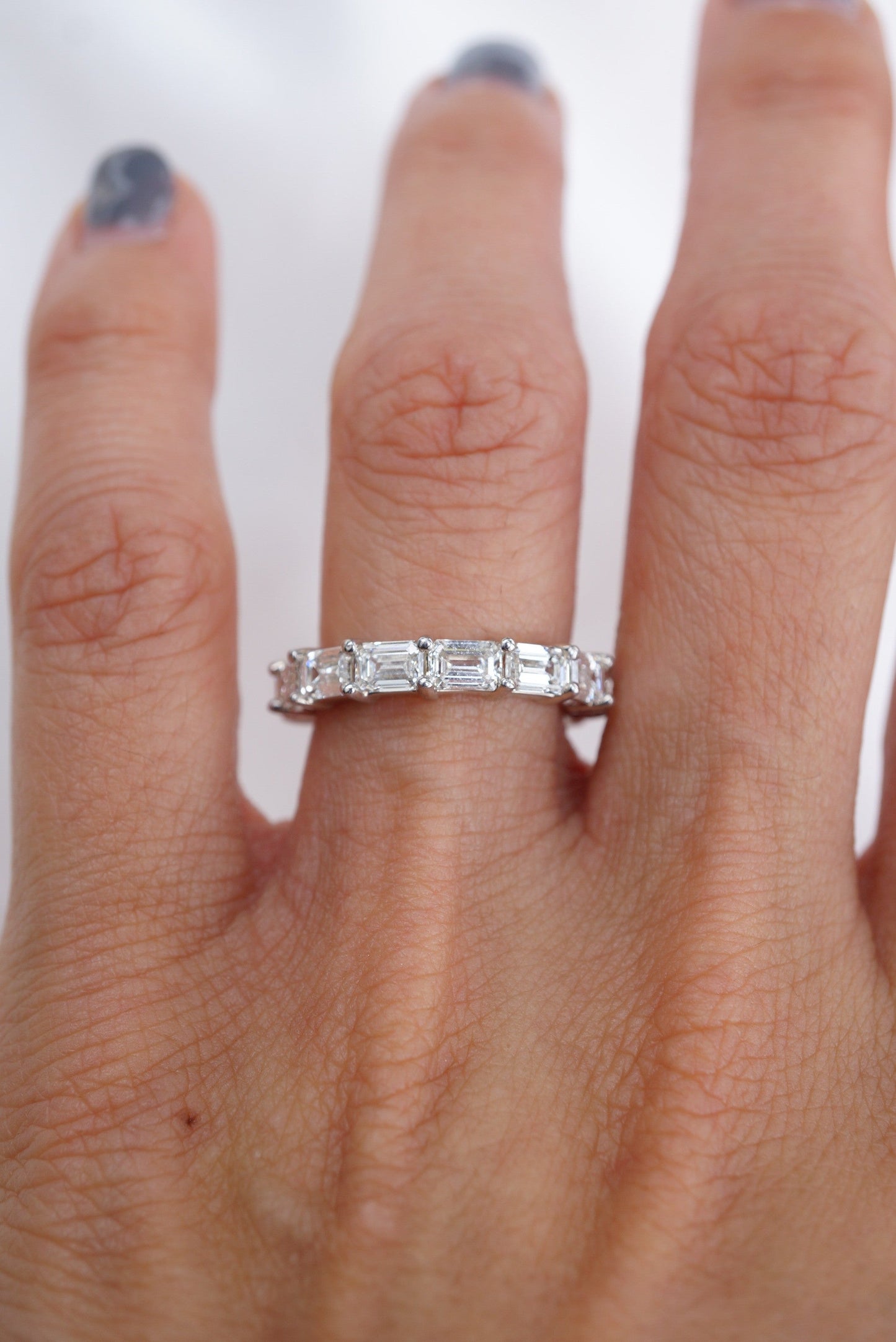 0.37 CT Round Full Eternity Lab Grown Diamond Wedding Band