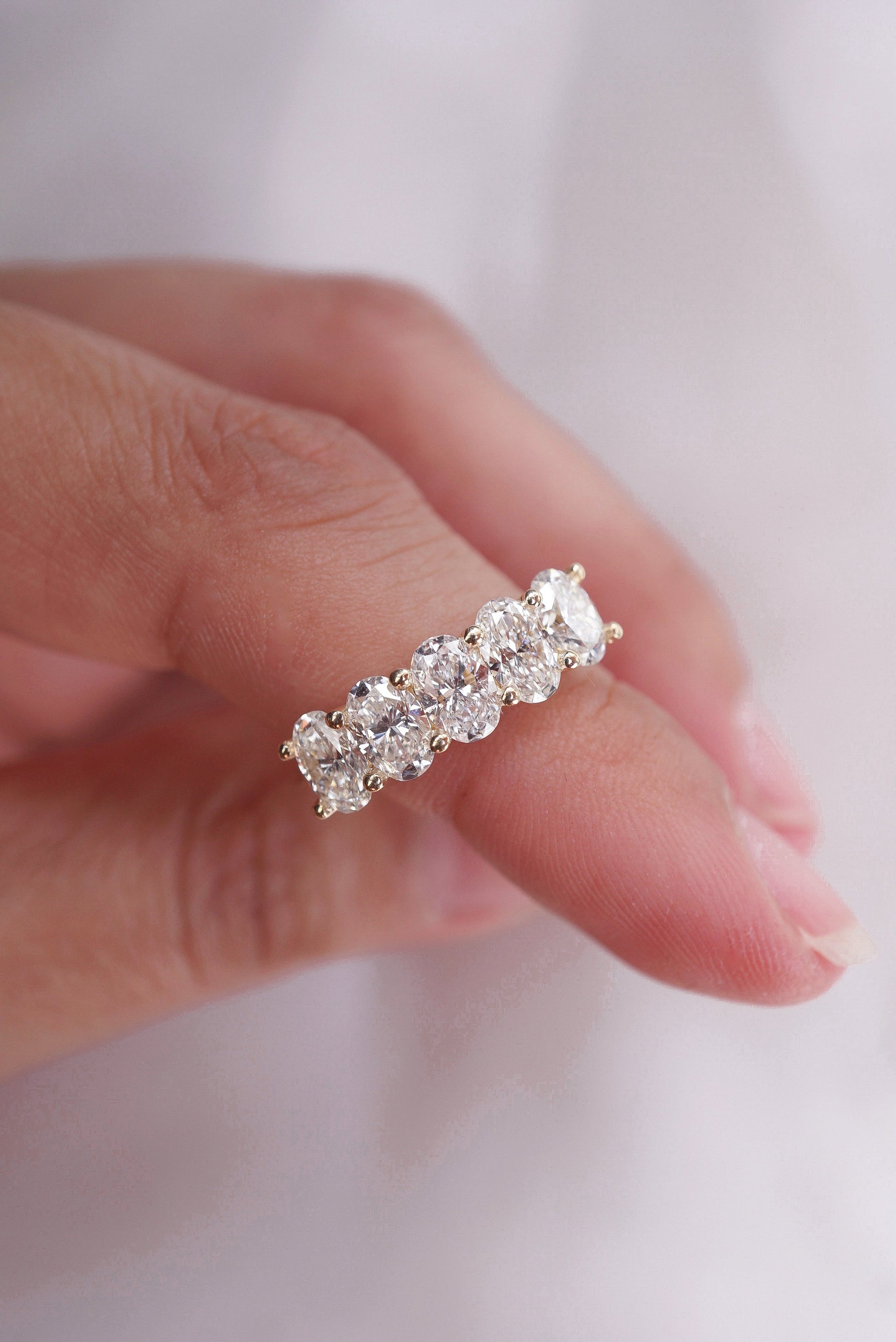 0.37 CT Round Full Eternity Lab Grown Diamond Wedding Band