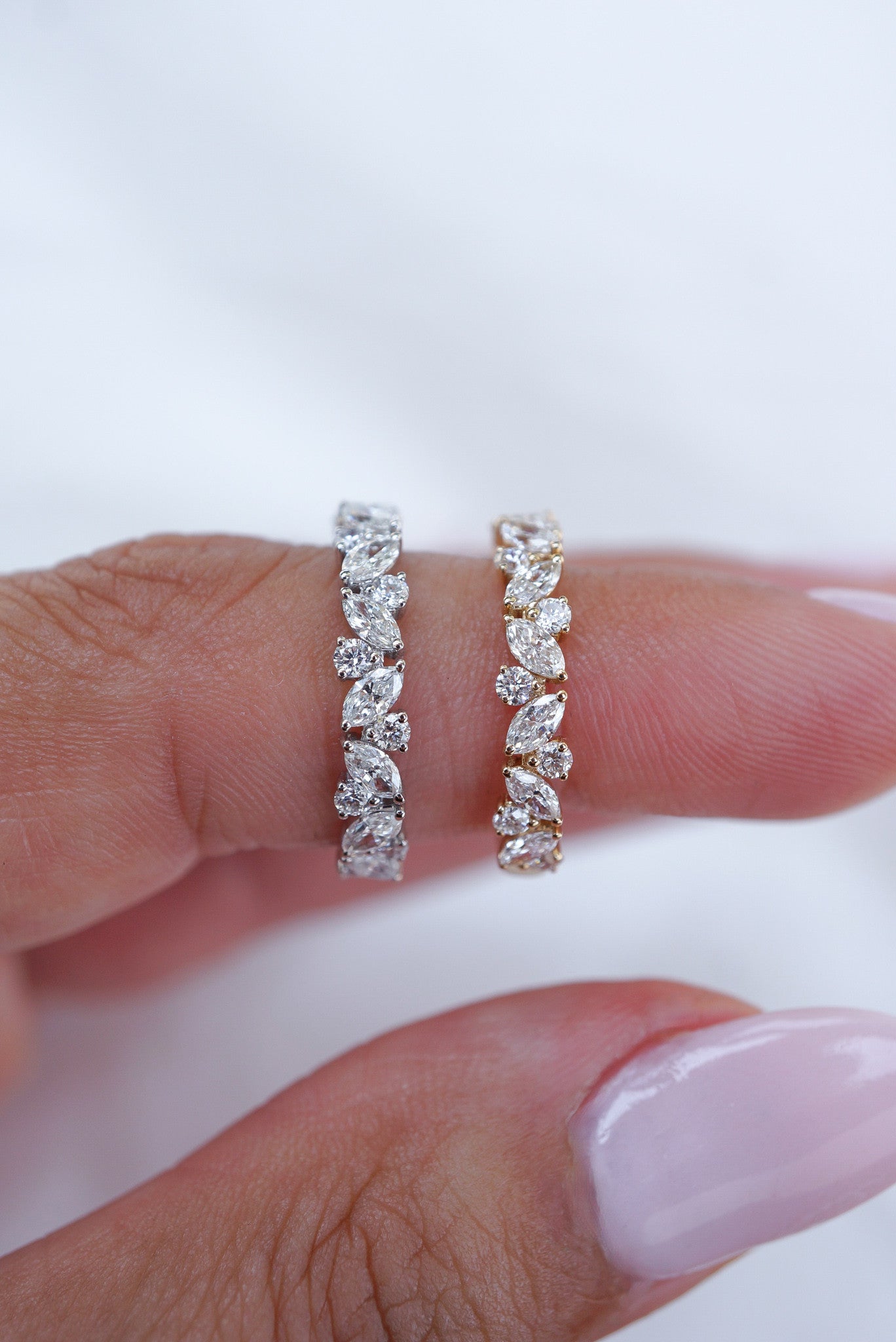 0.37 CT Round Full Eternity Lab Grown Diamond Wedding Band