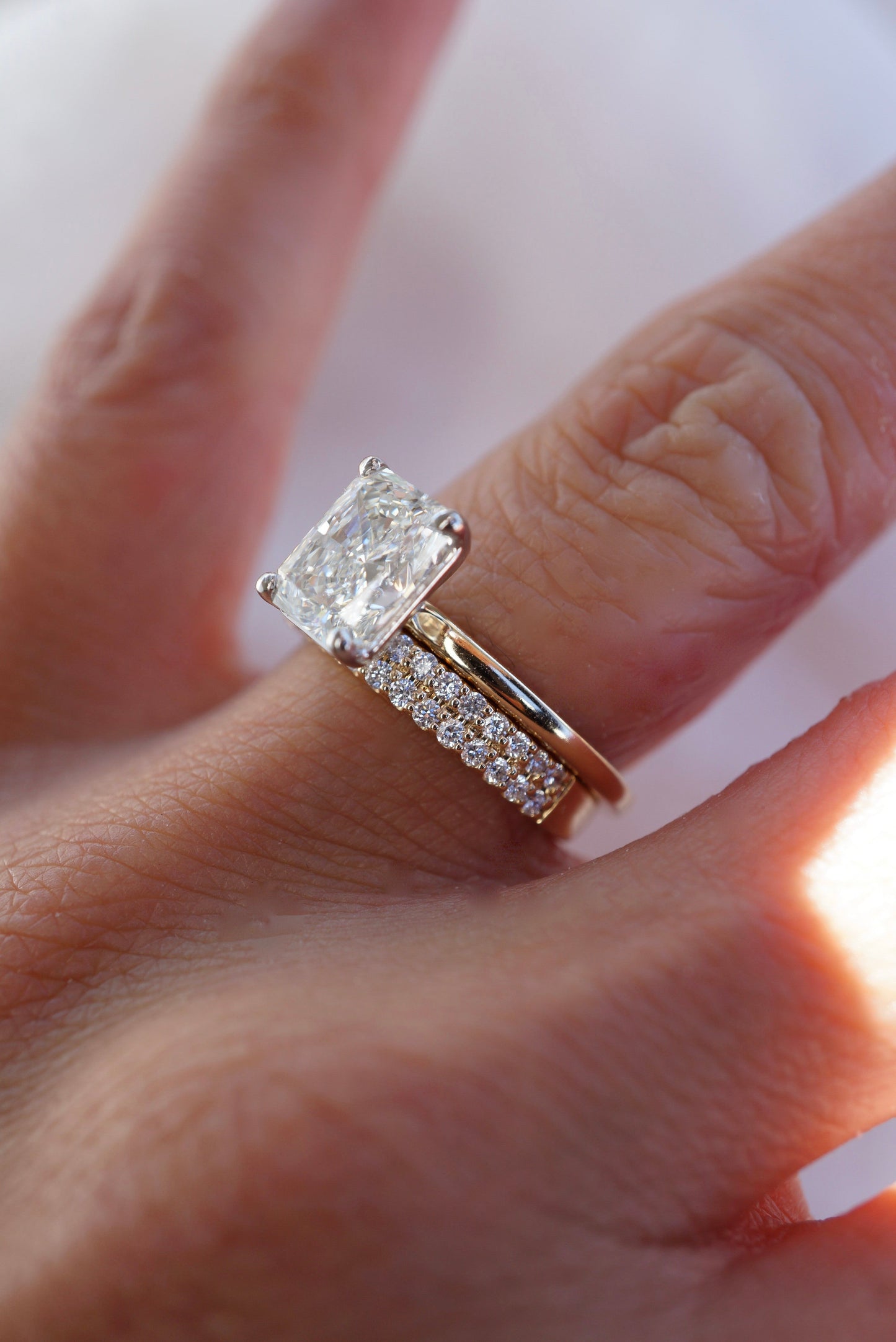 0.37 CT Round Full Eternity Lab Grown Diamond Wedding Band
