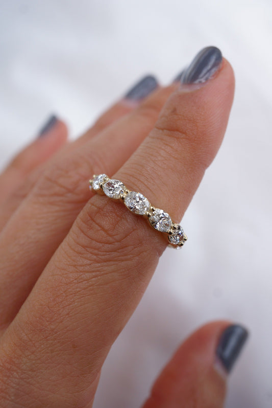0.37 CT Round Full Eternity Lab Grown Diamond Wedding Band