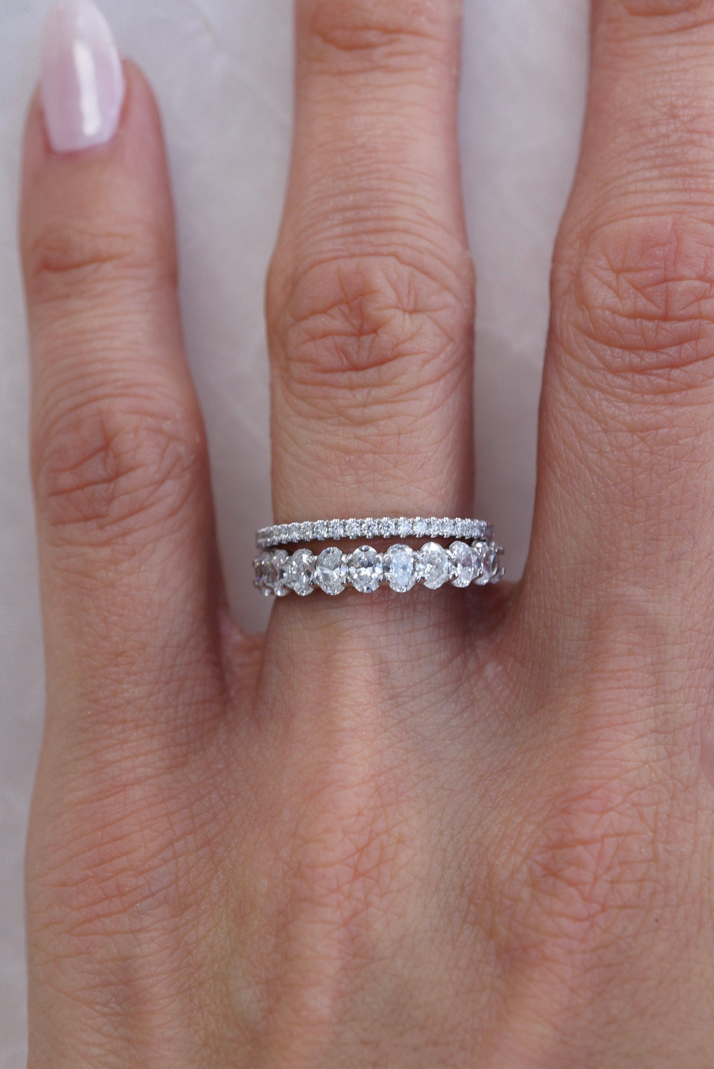 0.37 CT Round Full Eternity Lab Grown Diamond Wedding Band
