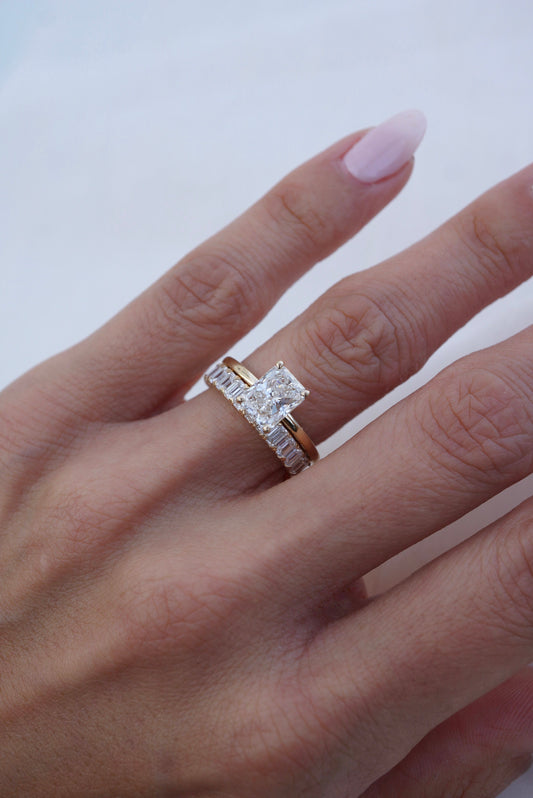 0.37 CT Round Full Eternity Lab Grown Diamond Wedding Band