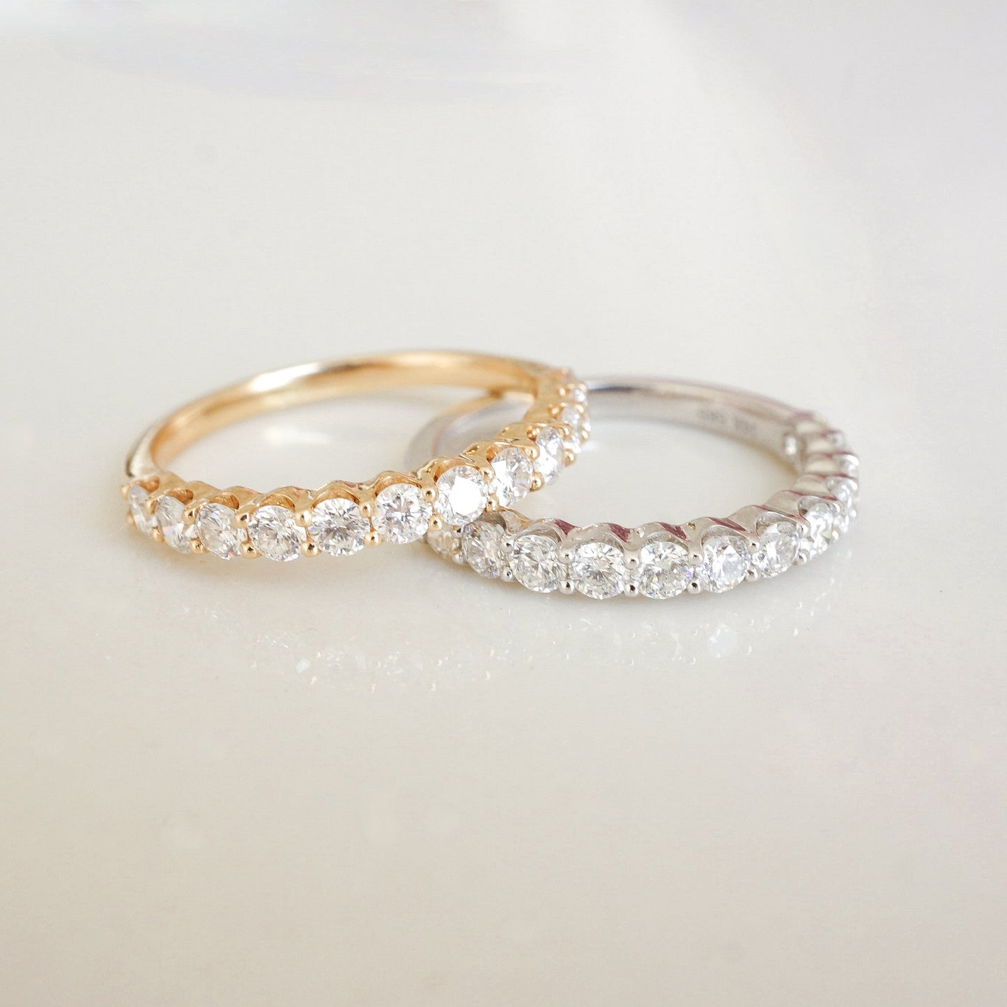 0.37 CT Round Full Eternity Lab Grown Diamond Wedding Band