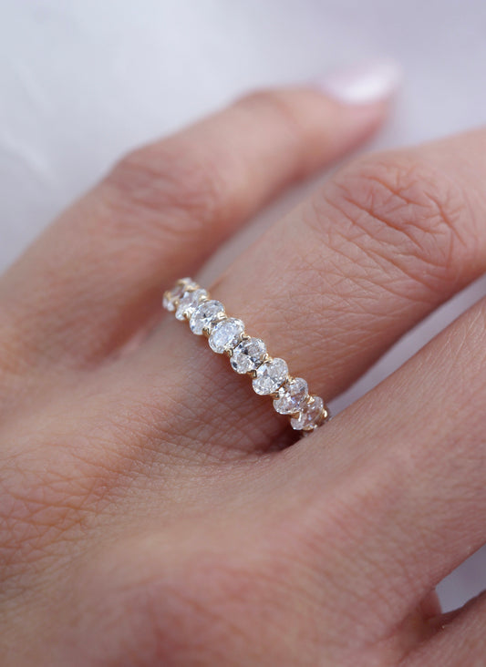 0.37 CT Round Full Eternity Lab Grown Diamond Wedding Band