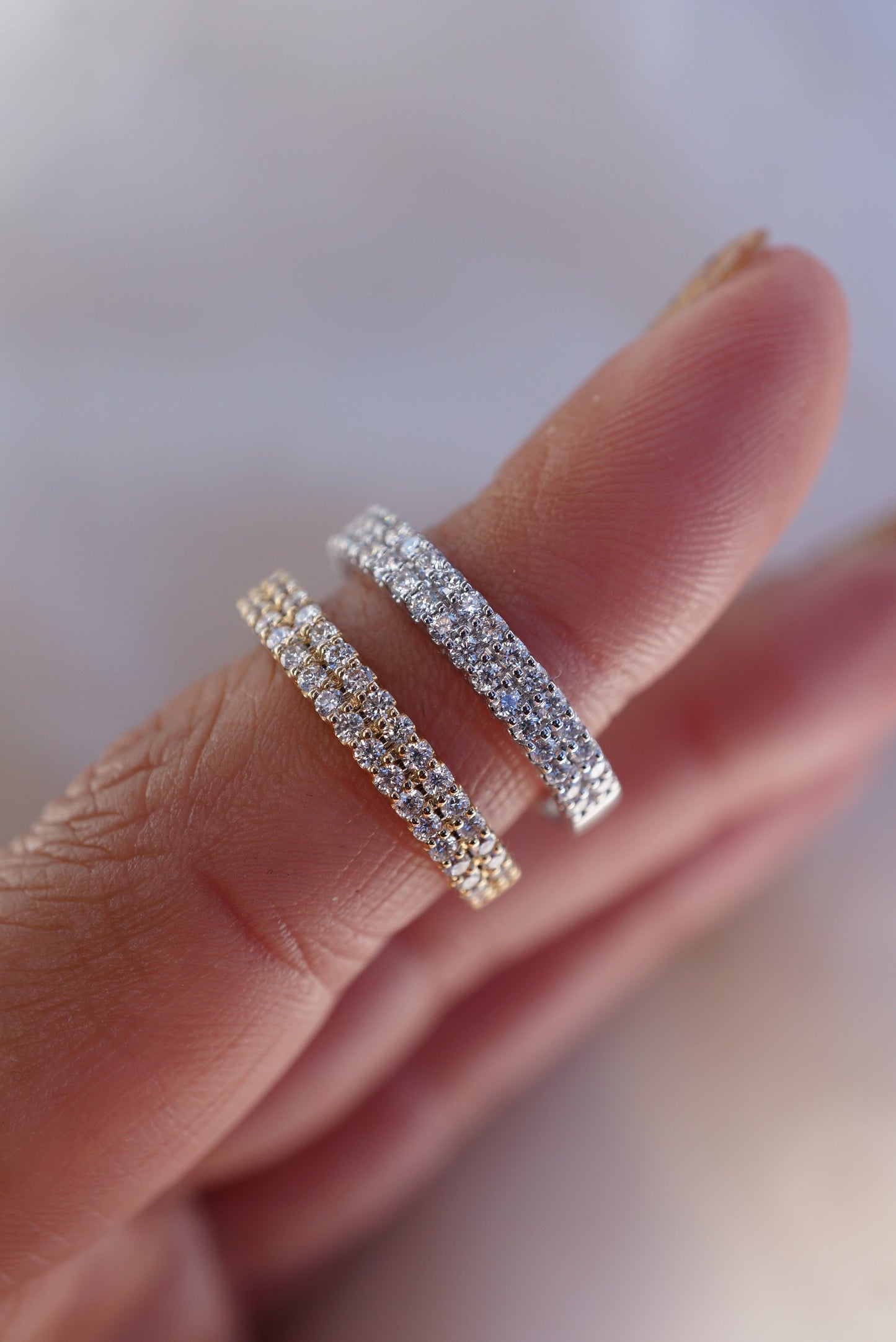 0.37 CT Round Full Eternity Lab Grown Diamond Wedding Band