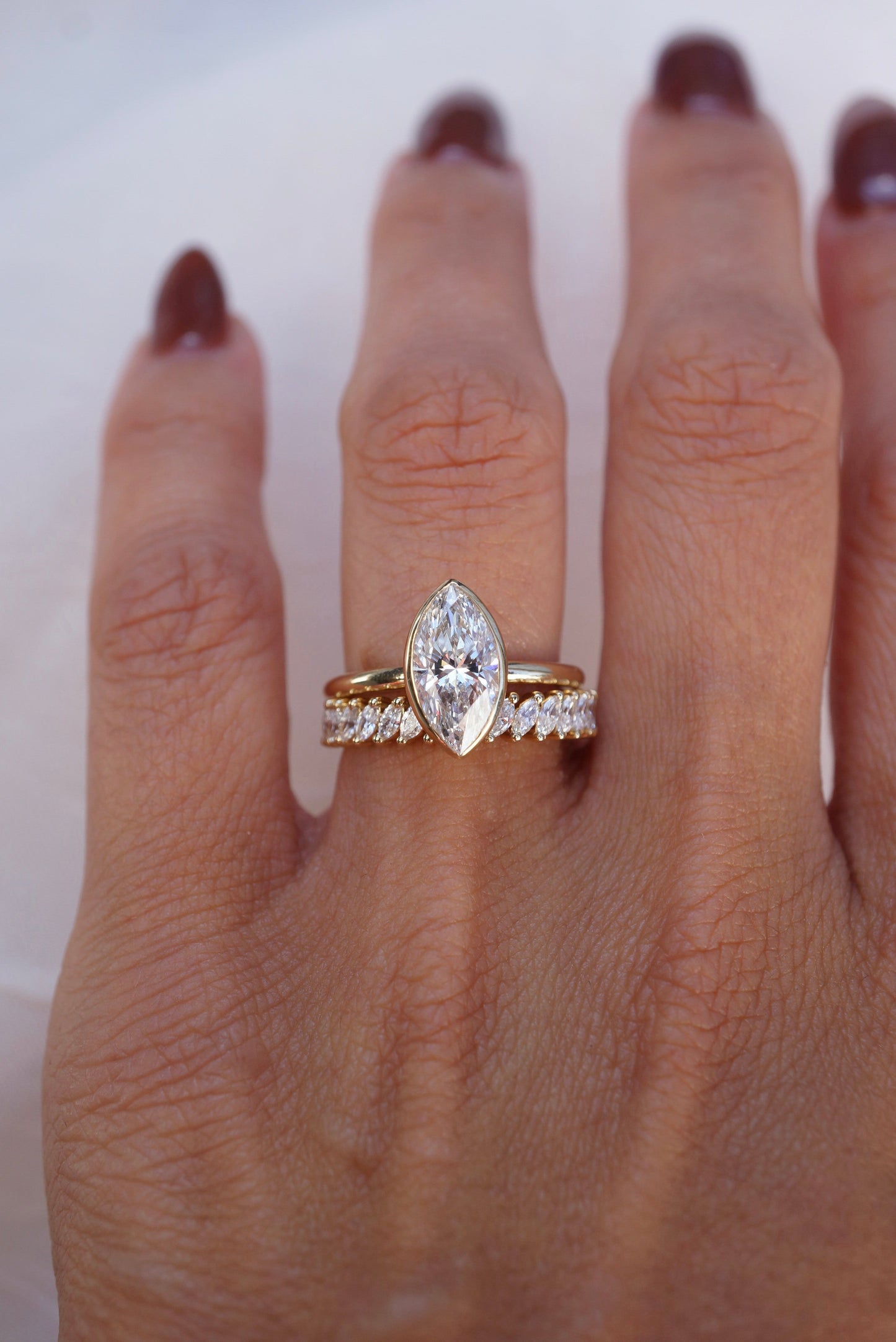 0.37 CT Round Full Eternity Lab Grown Diamond Wedding Band
