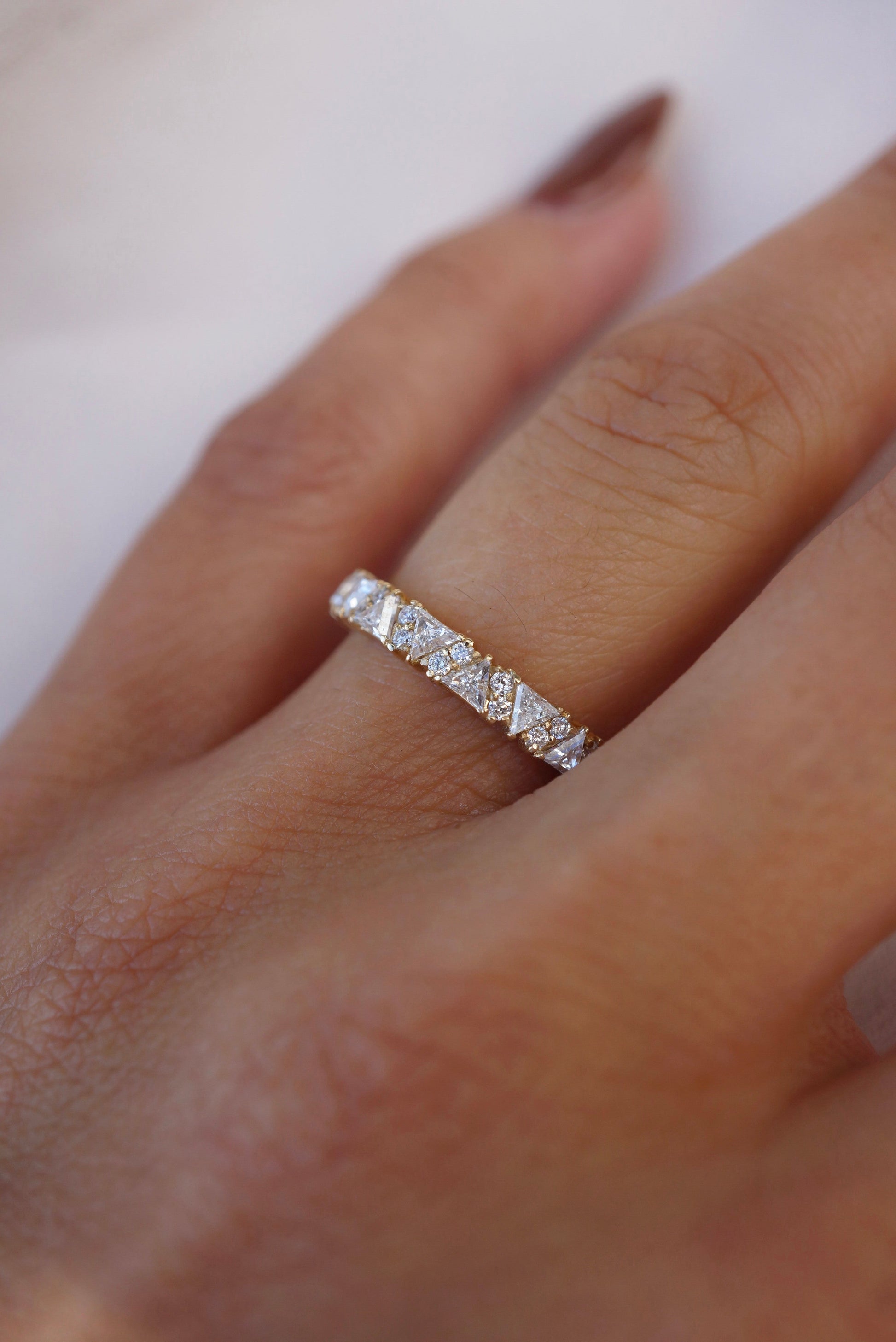 0.37 CT Round Full Eternity Lab Grown Diamond Wedding Band