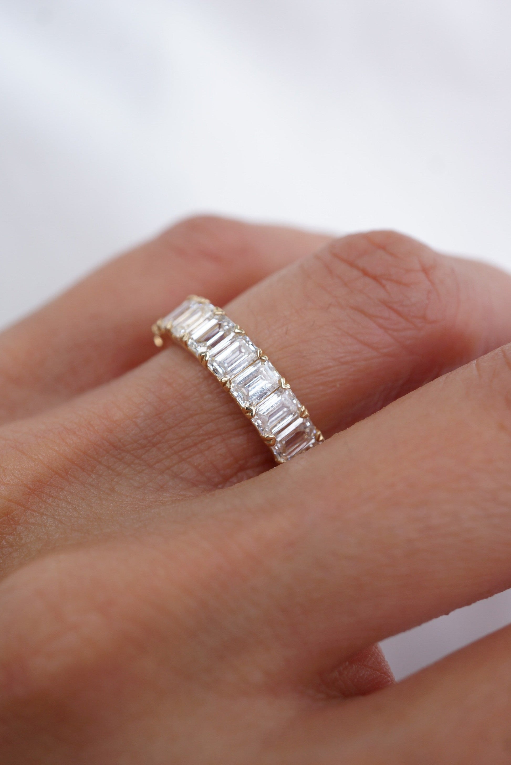 0.37 CT Round Full Eternity Lab Grown Diamond Wedding Band