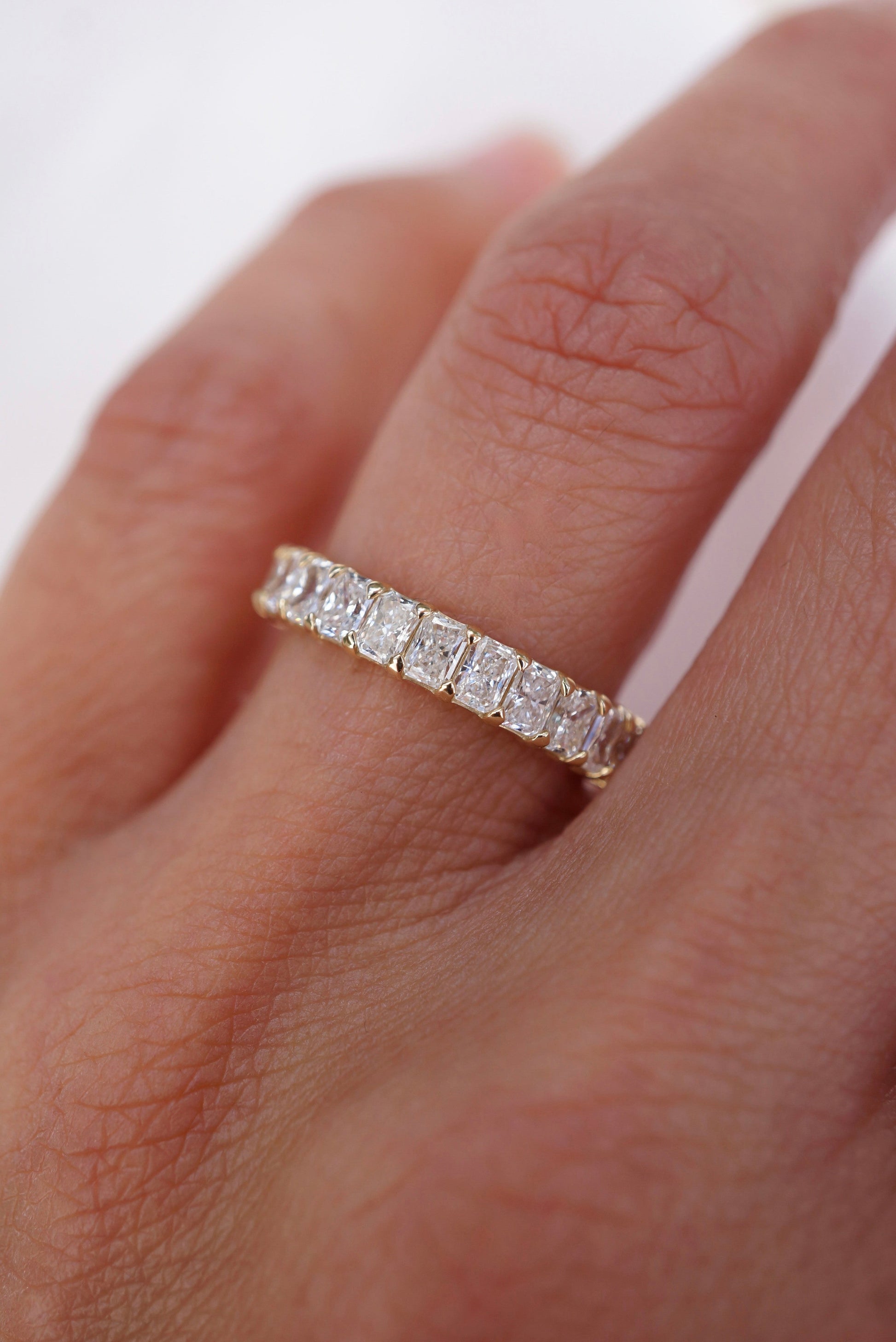 0.37 CT Round Full Eternity Lab Grown Diamond Wedding Band