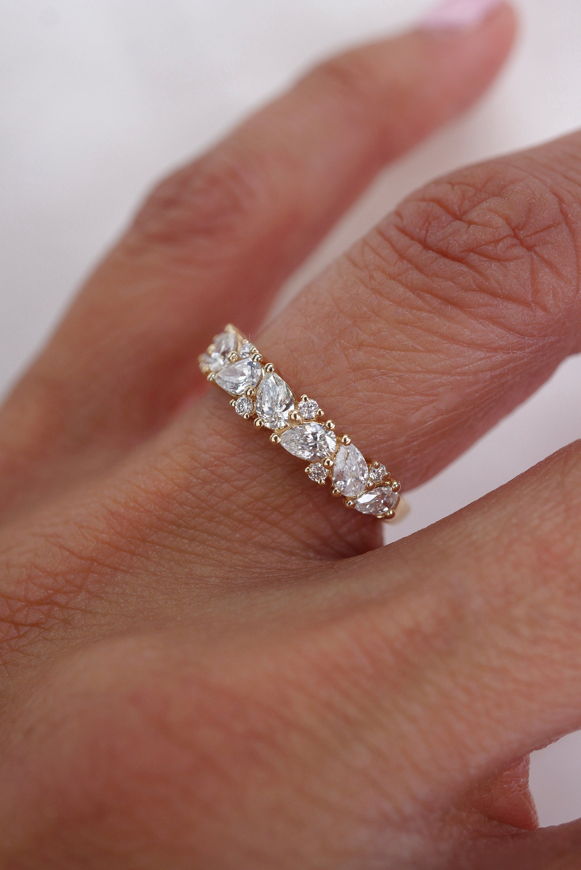 0.37 CT Round Full Eternity Lab Grown Diamond Wedding Band