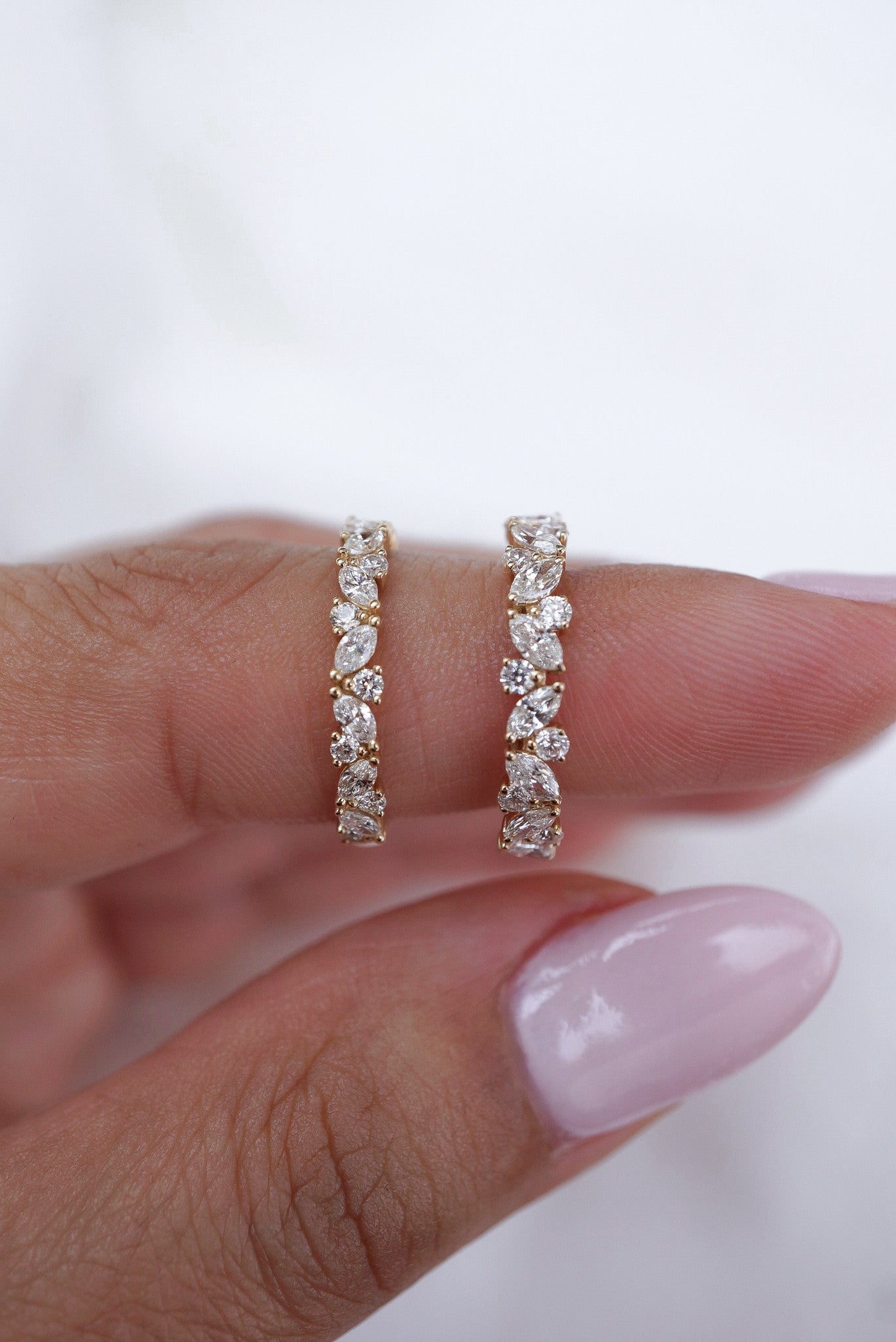 0.37 CT Round Full Eternity Lab Grown Diamond Wedding Band