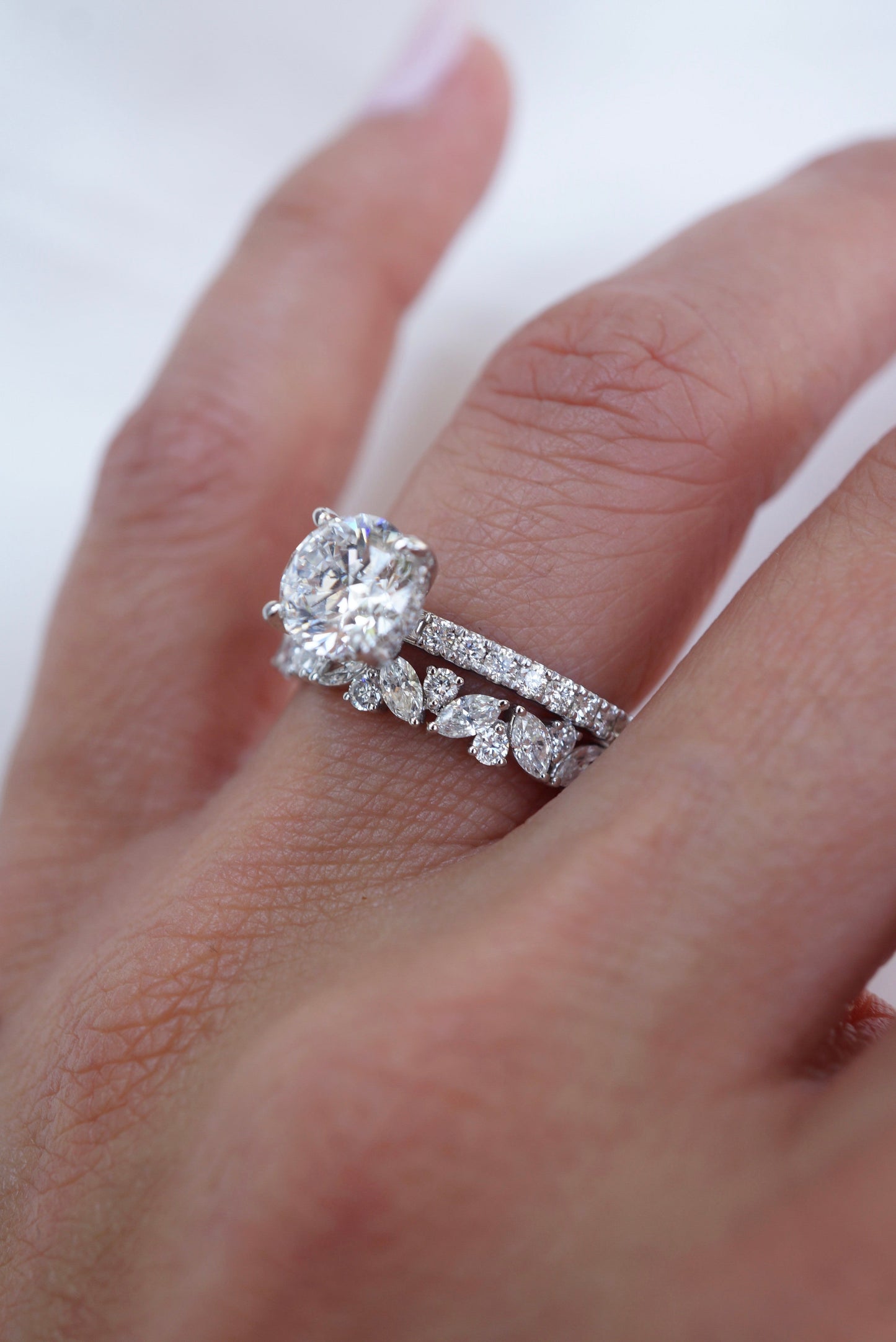 0.37 CT Round Full Eternity Lab Grown Diamond Wedding Band