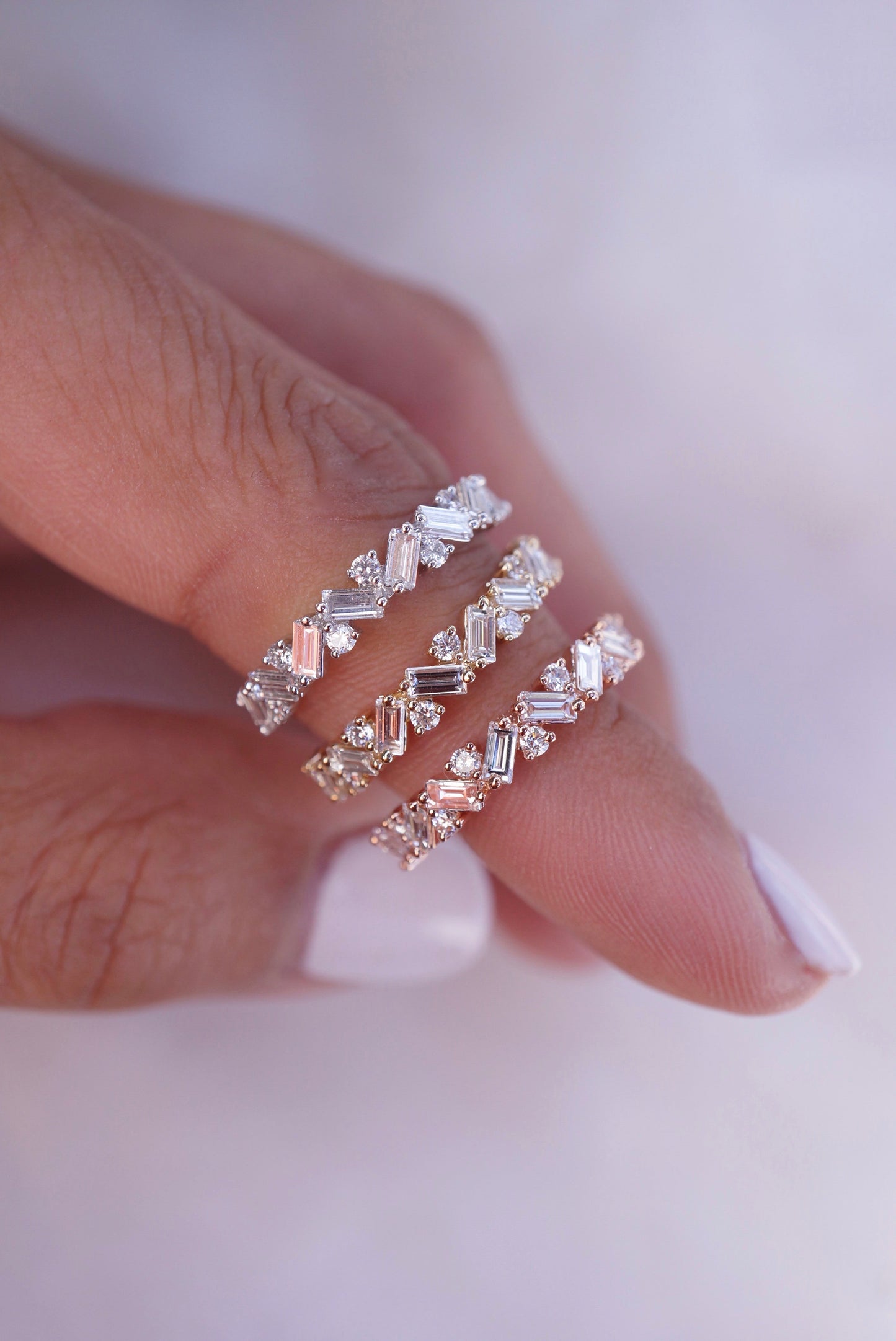 0.37 CT Round Full Eternity Lab Grown Diamond Wedding Band