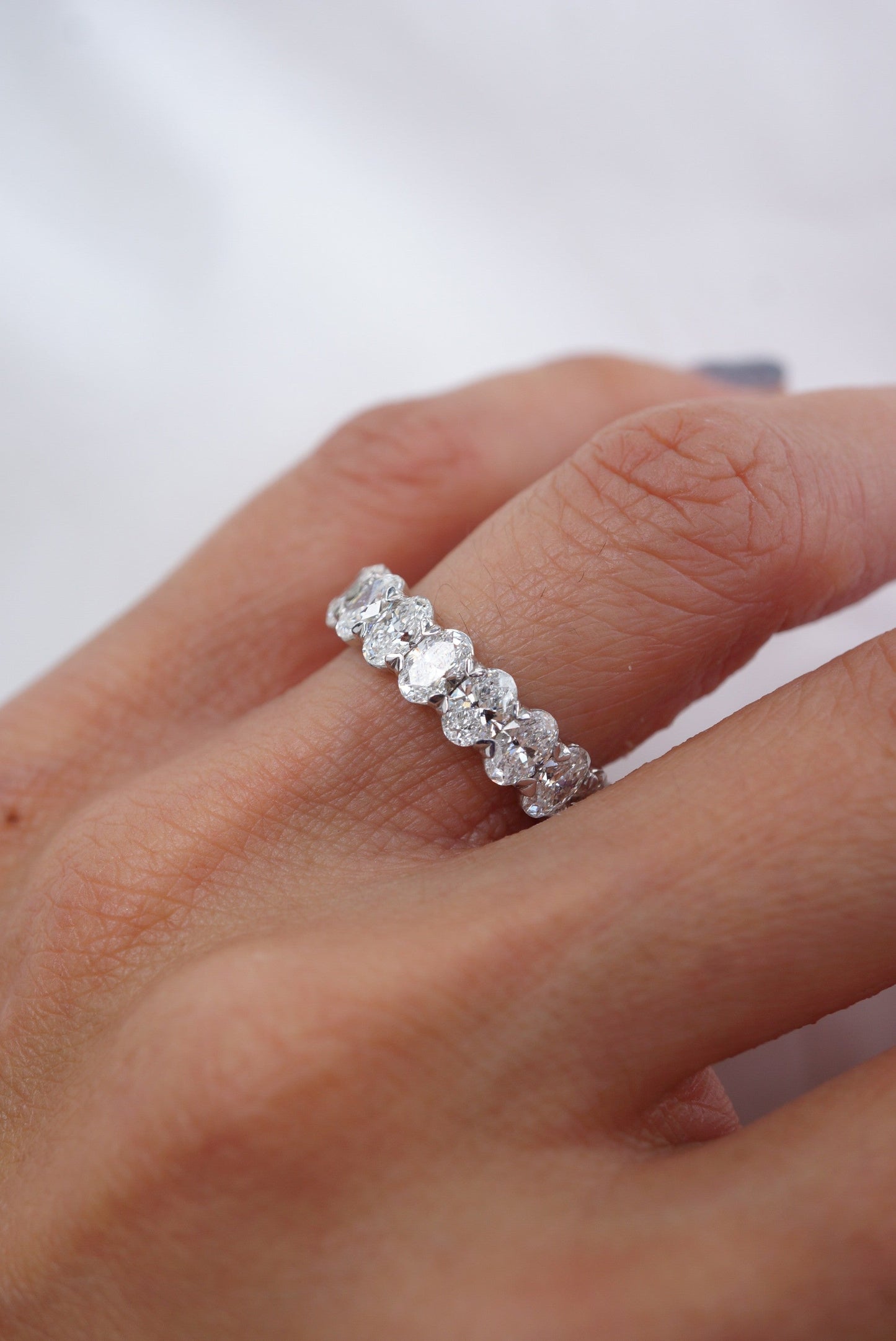 0.37 CT Round Full Eternity Lab Grown Diamond Wedding Band