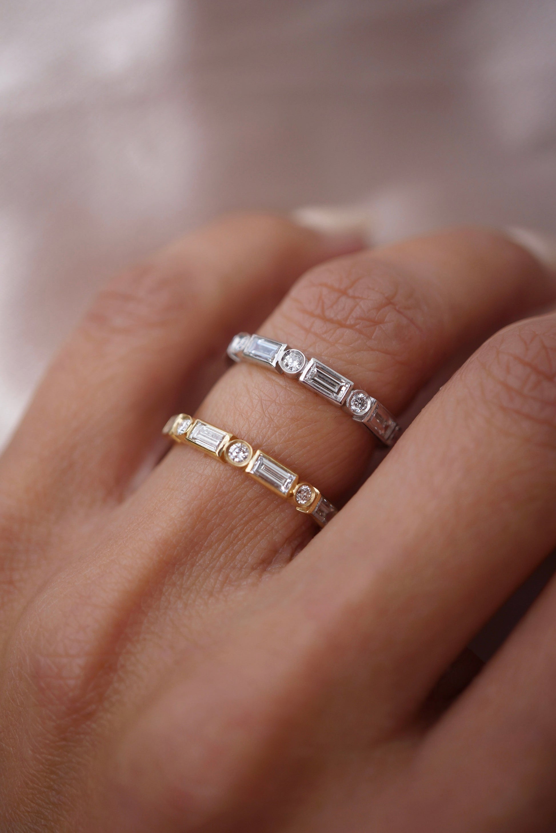 0.37 CT Round Full Eternity Lab Grown Diamond Wedding Band