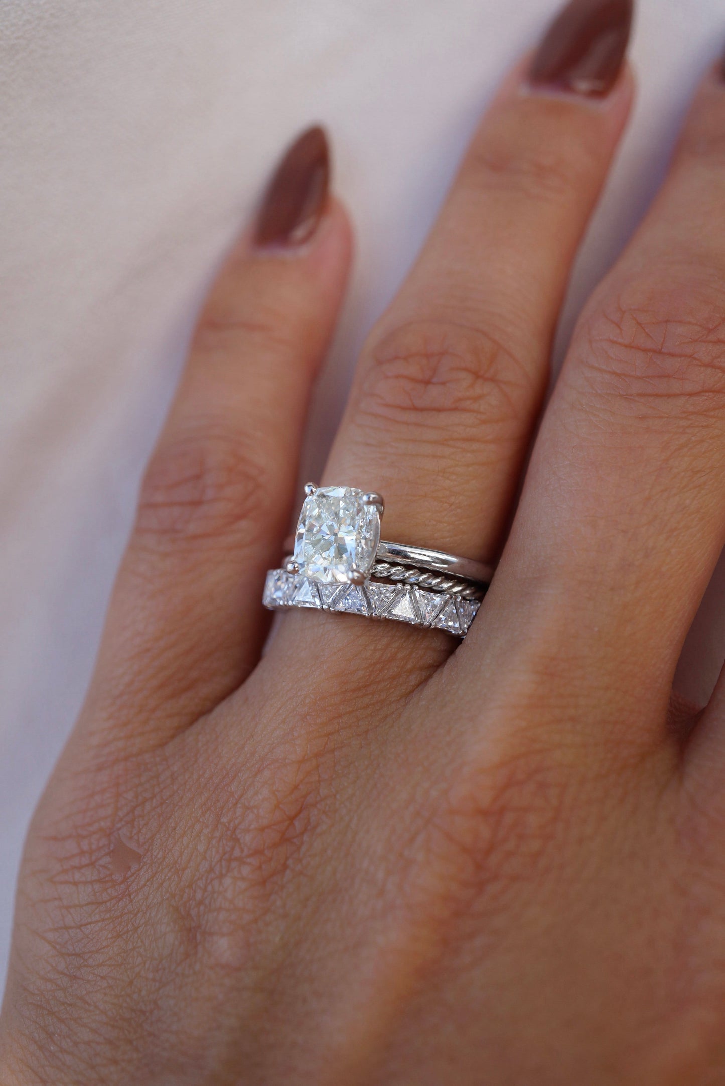 0.37 CT Round Full Eternity Lab Grown Diamond Wedding Band